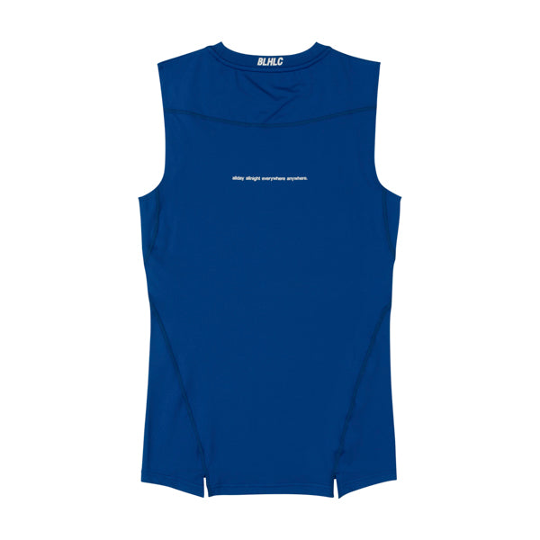 Compression No Sleeve Tops (blue)