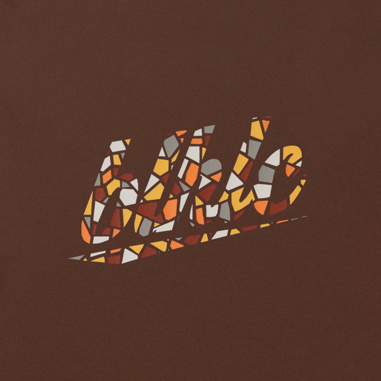 blhlc Back Print Cool Long Tee (brown/dry leaves mosaic)