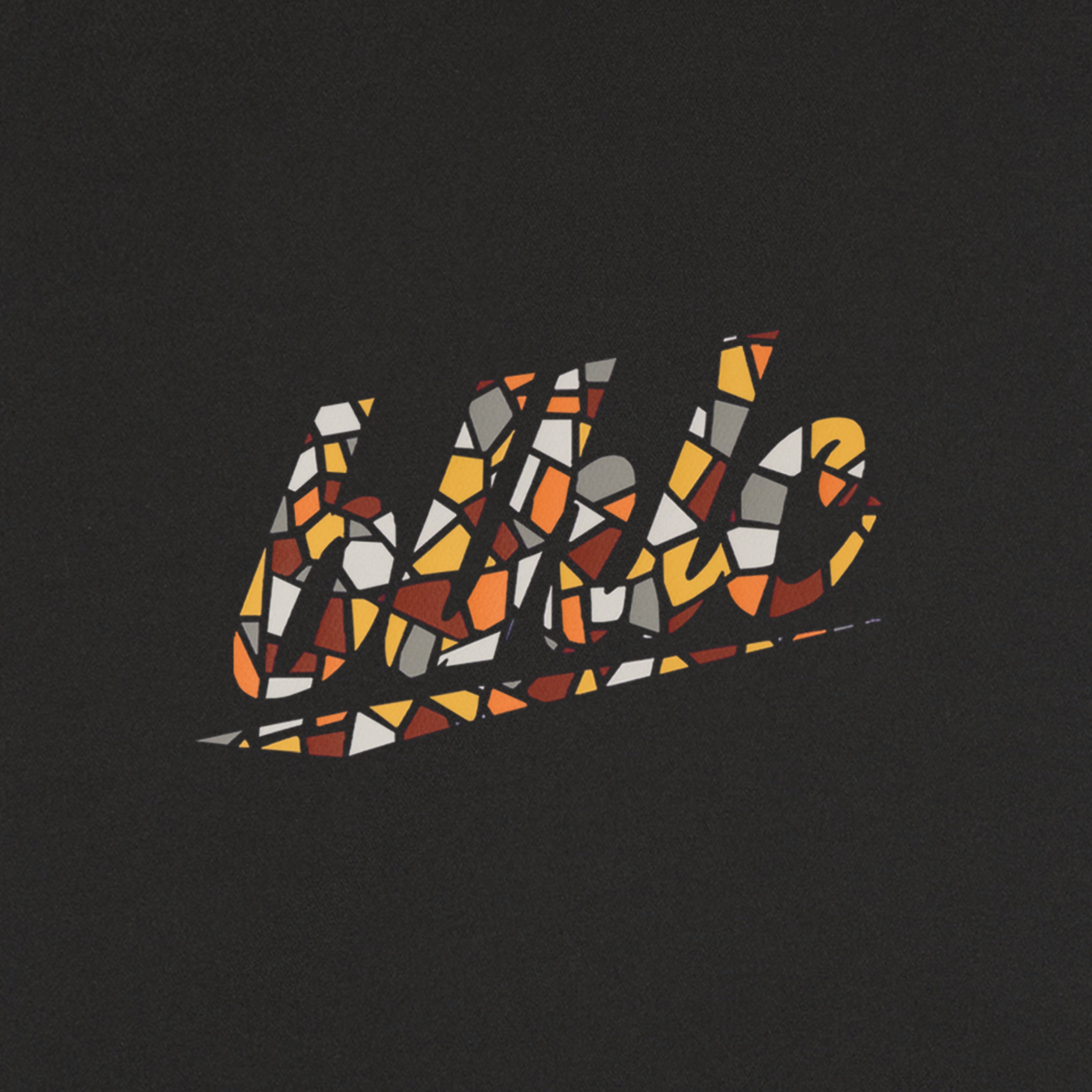 blhlc Back Print Cool Tee (black/dry leaves mosaic) – ballaholic