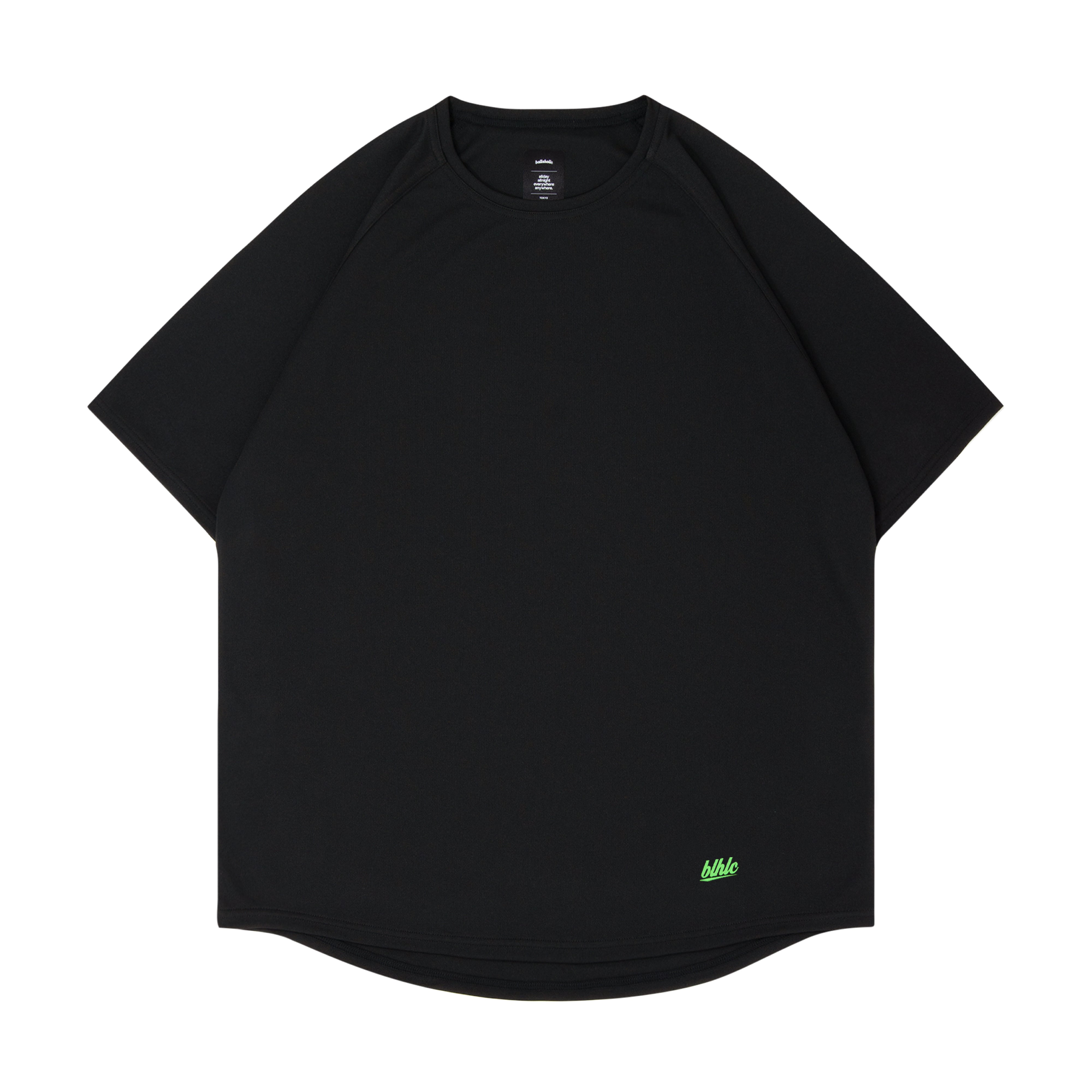 blhlc Back Print Cool Tee (black/fresh green mosaic