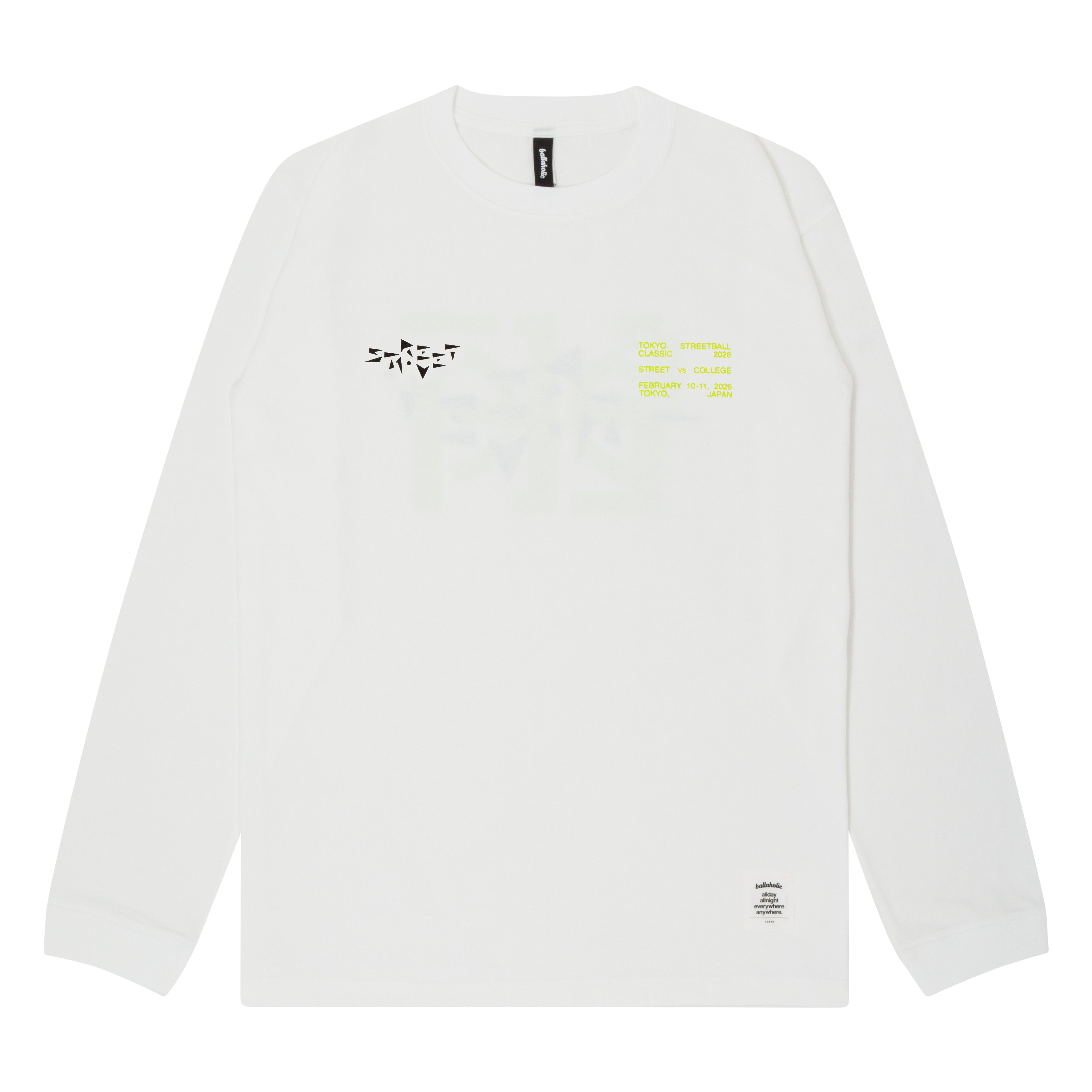 STREETMOVE-TSC Long Tee (white) – ballaholicオンラインショップ
