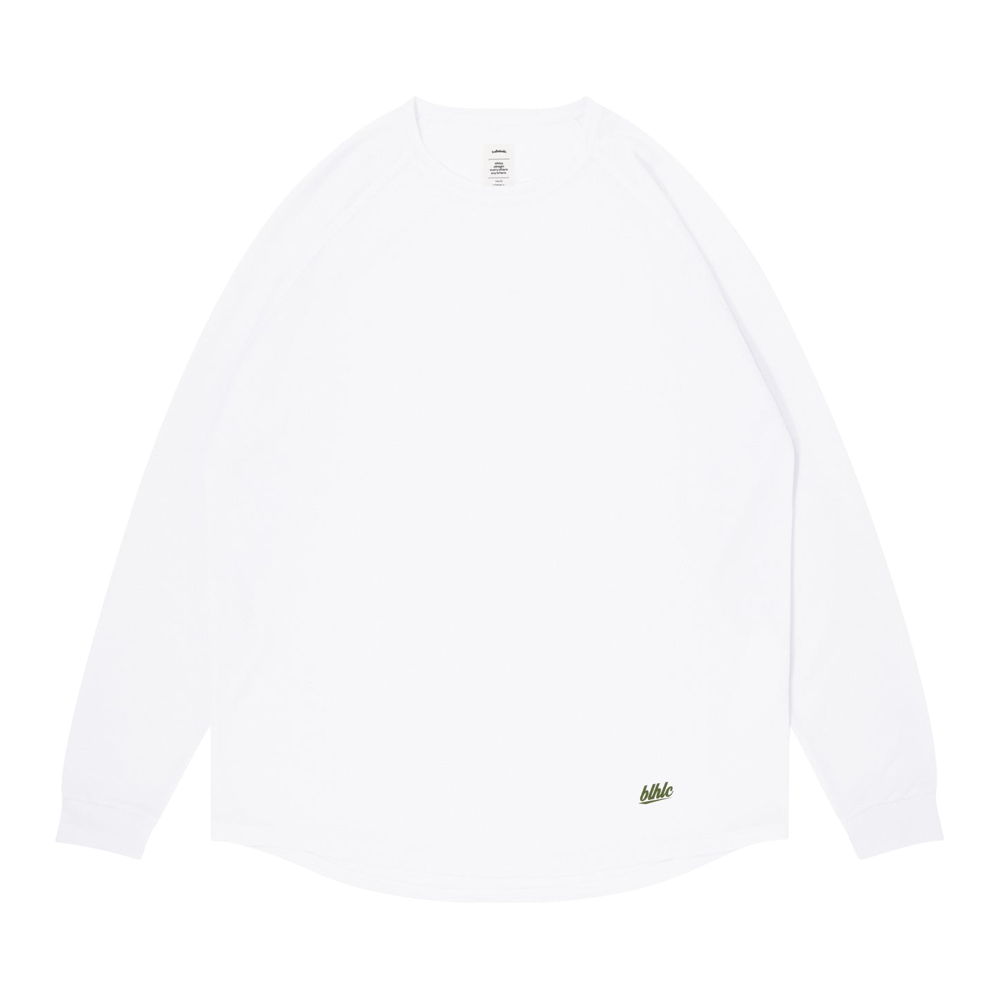 blhlc Back Print Cool Long Tee (white/snowy ivory mosaic)