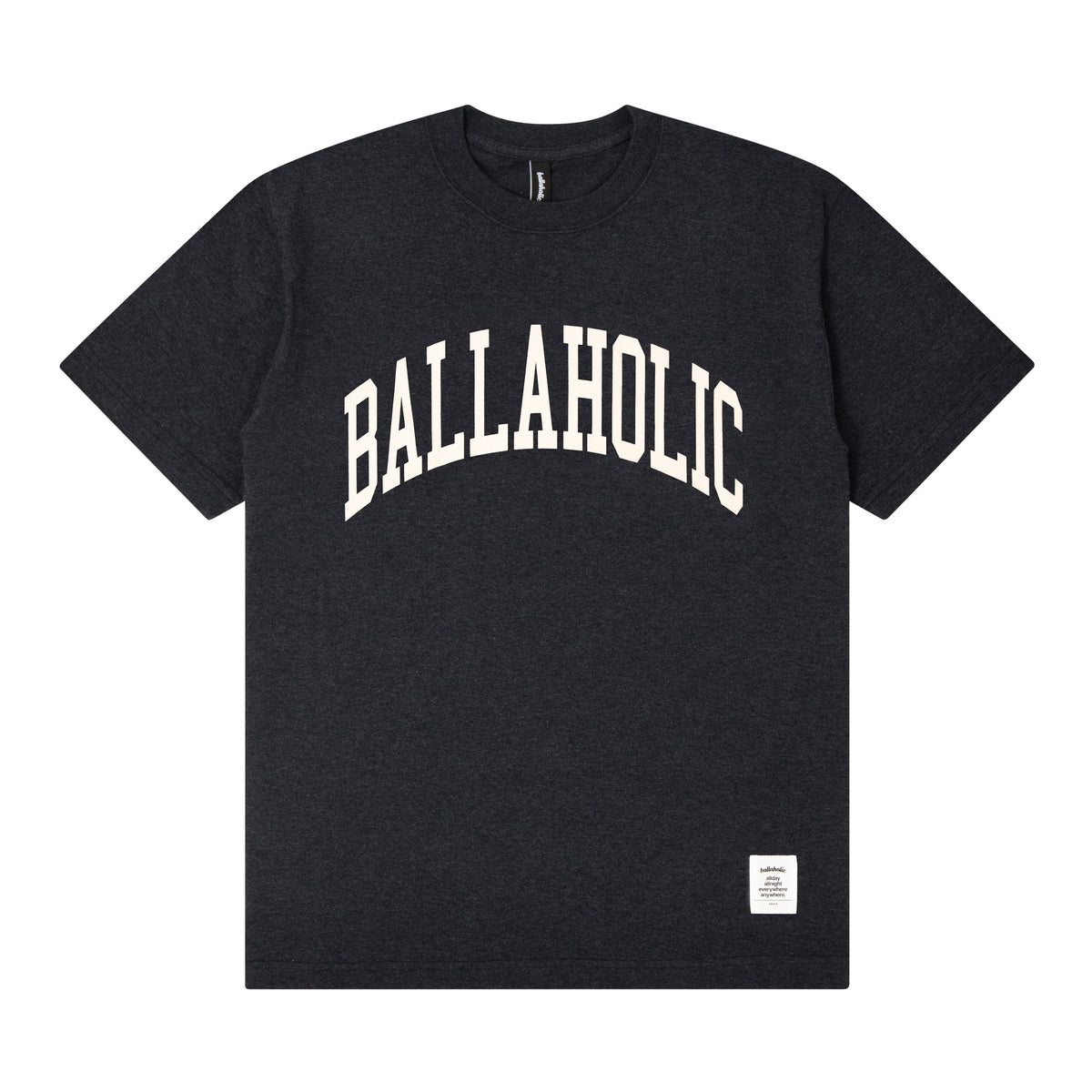 College Logo Tee (dark heather navy/white) – ballaholicオンライン 