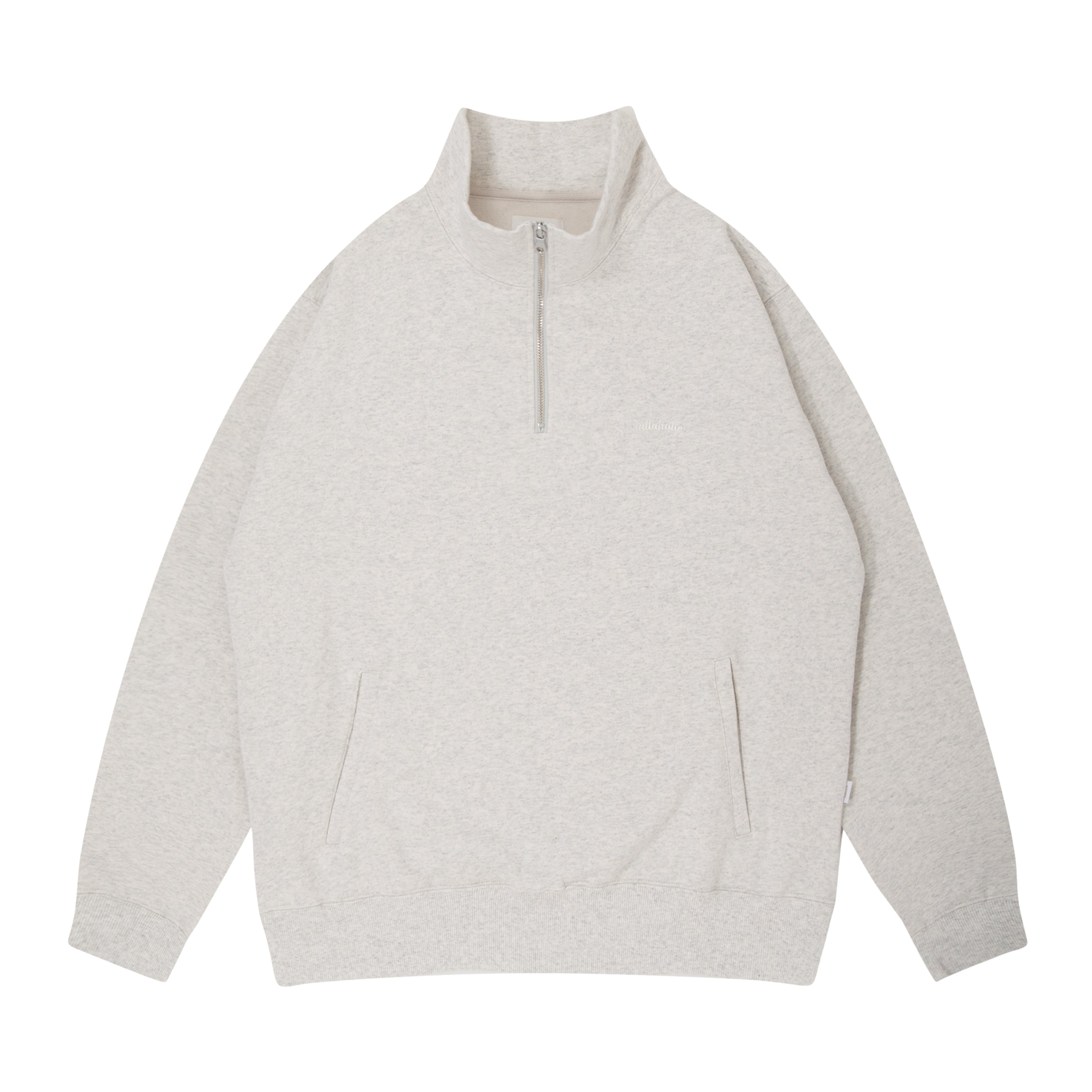 ウェア ballaholic Small Logo Sweat Hoodie (ash) ballaholic Small Logo Sweat Hoodie (ash) Small Logo Half Zip