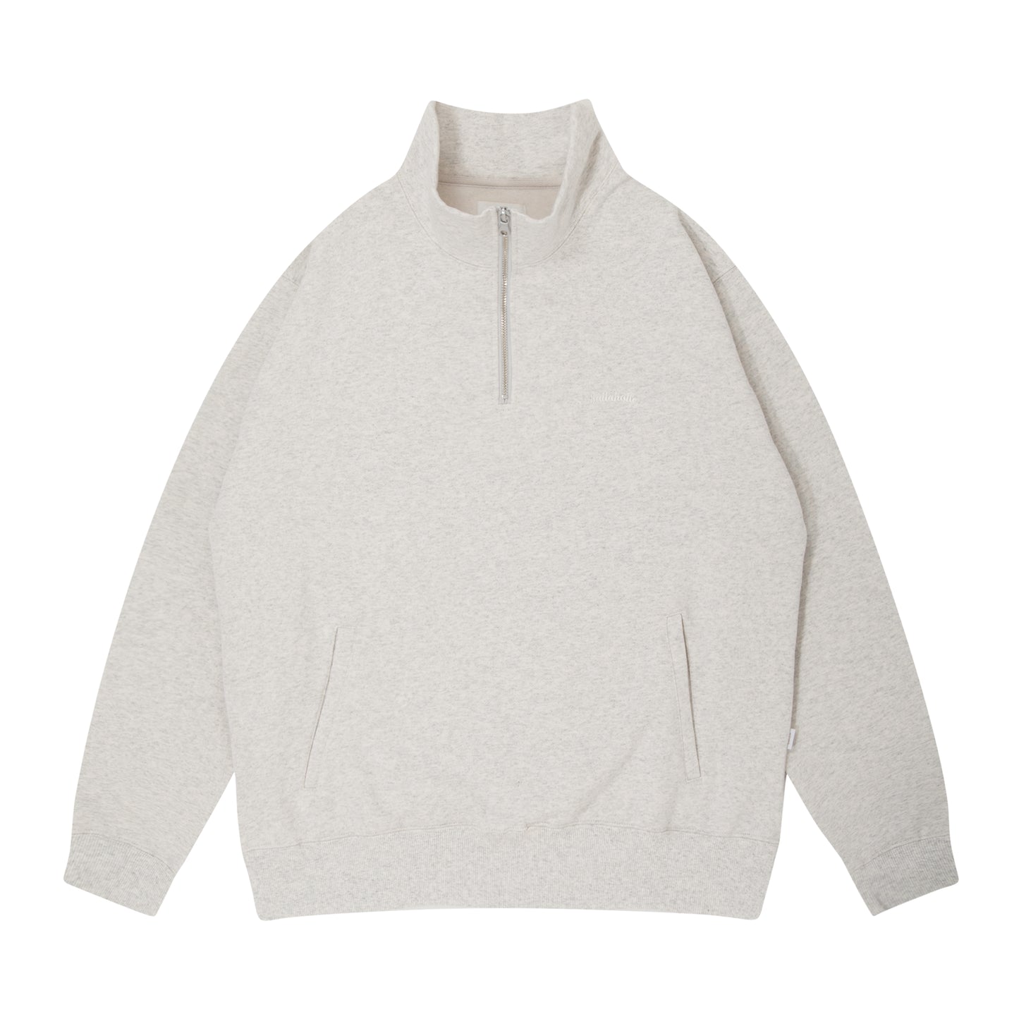 Small Logo Half Zip Sweatshirt (ash)