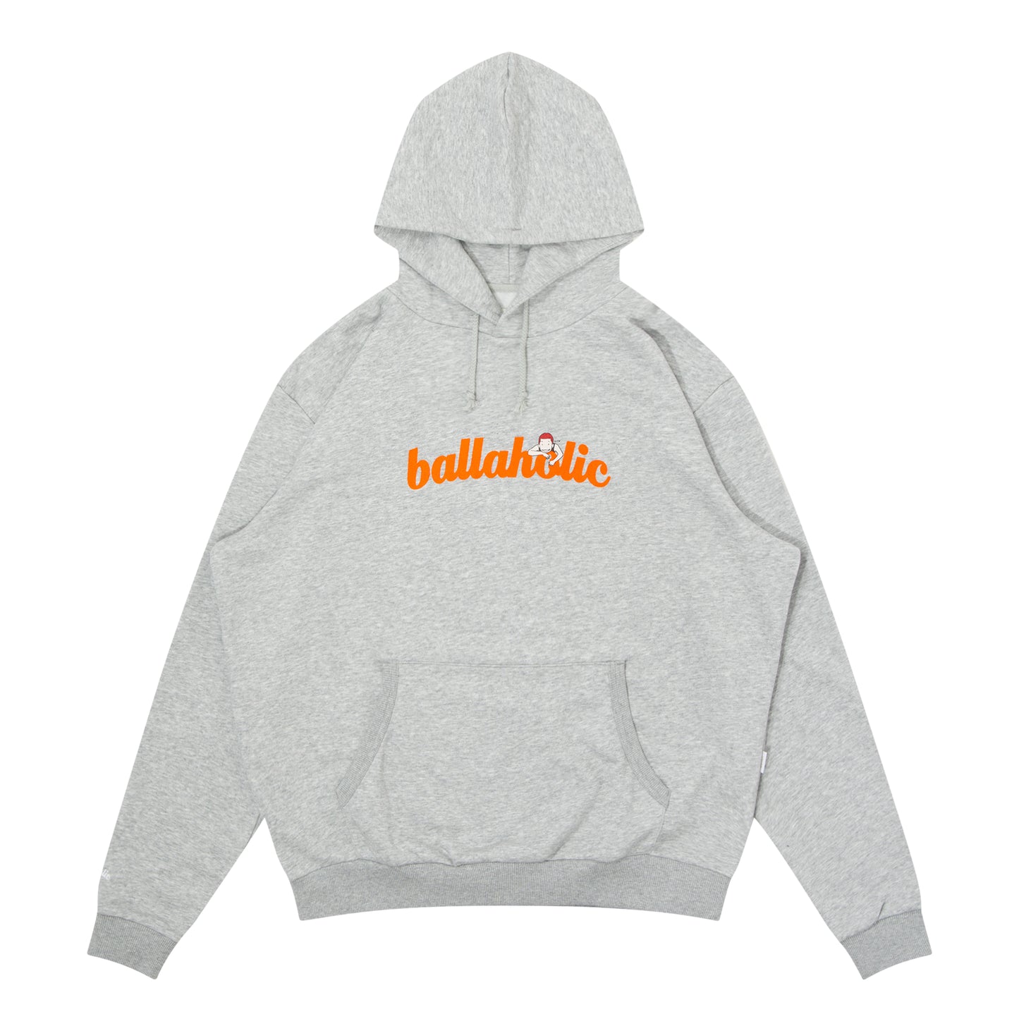 Logo Sweat Hoodie -PICK UP PLAYGROUND- (gray/orange)