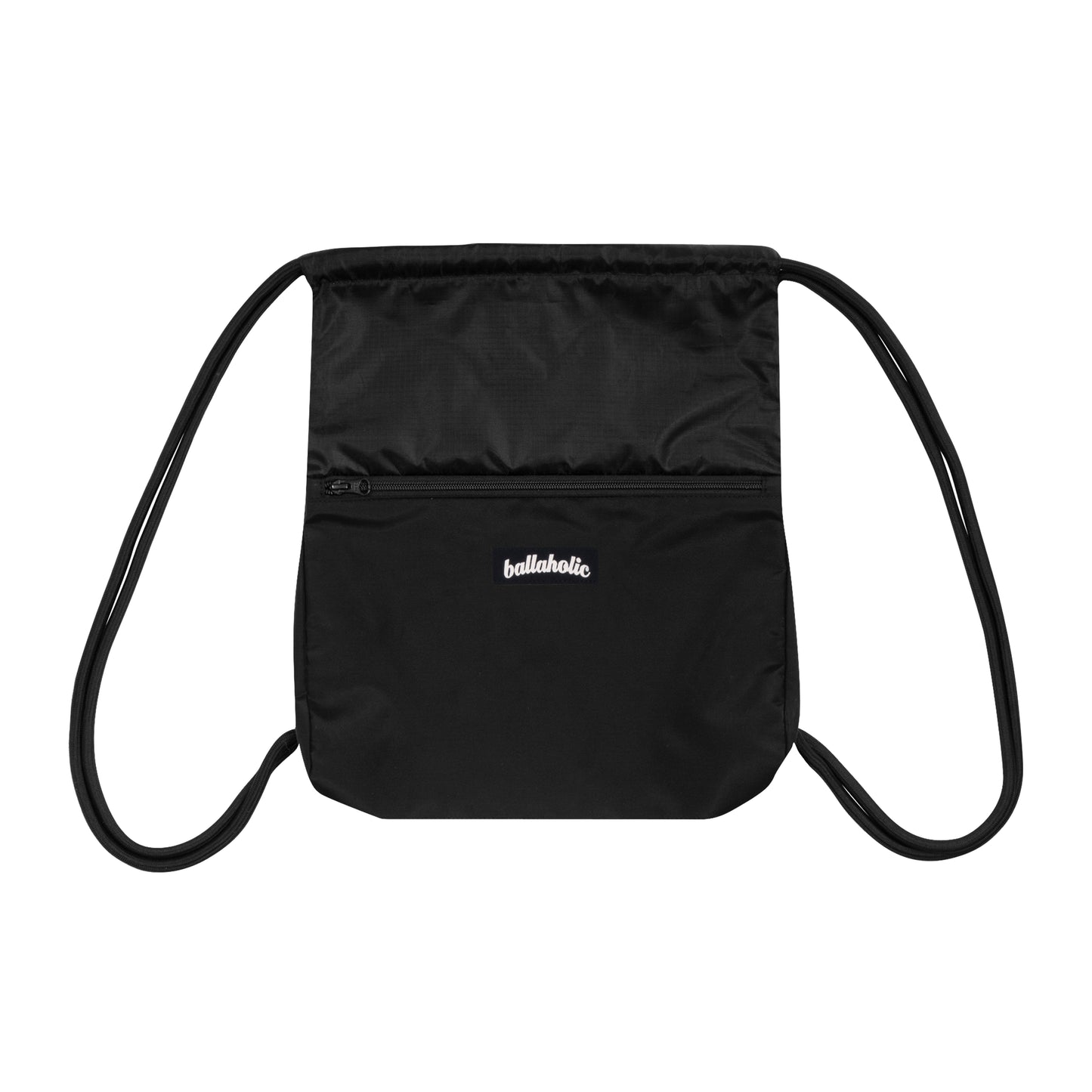 Logo Zip Pocket Gymsack (black)