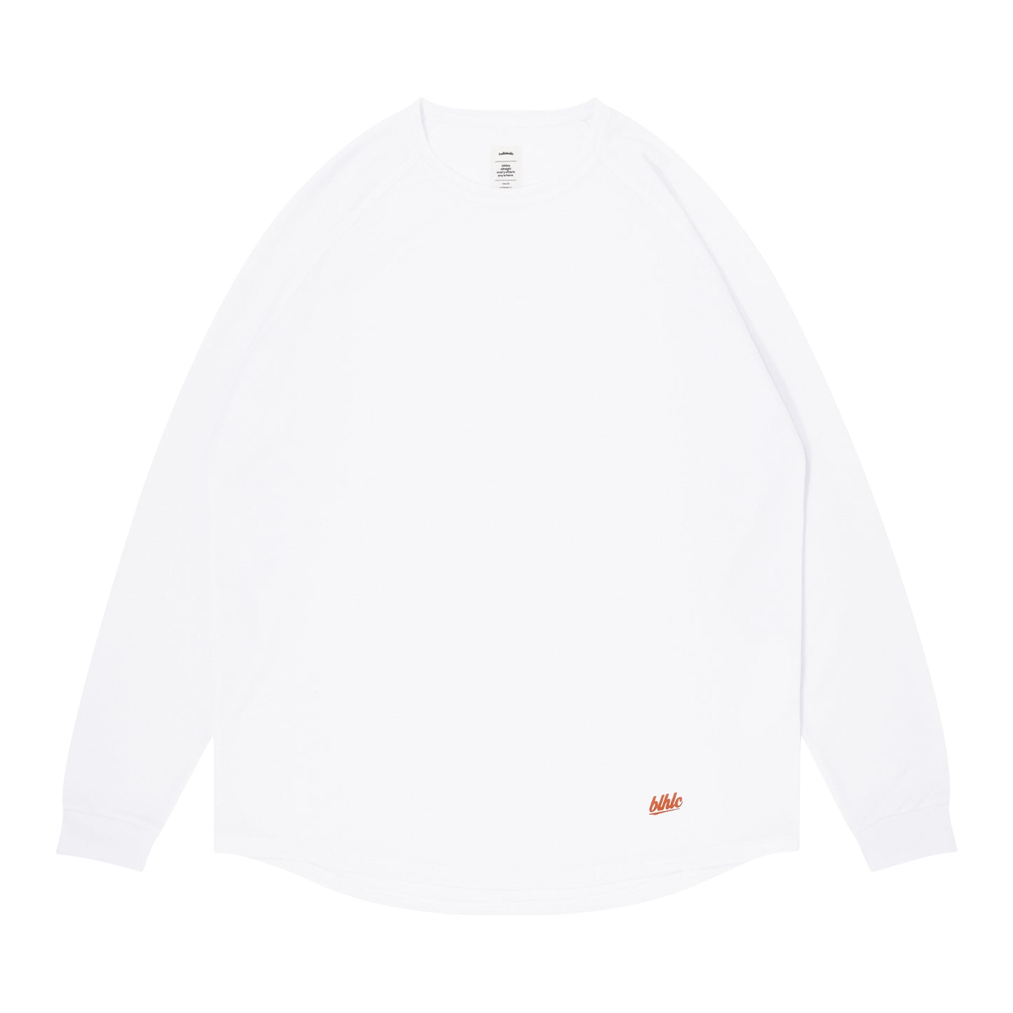 blhlc Back Print Cool Long Tee (white/dry leaves mosaic)