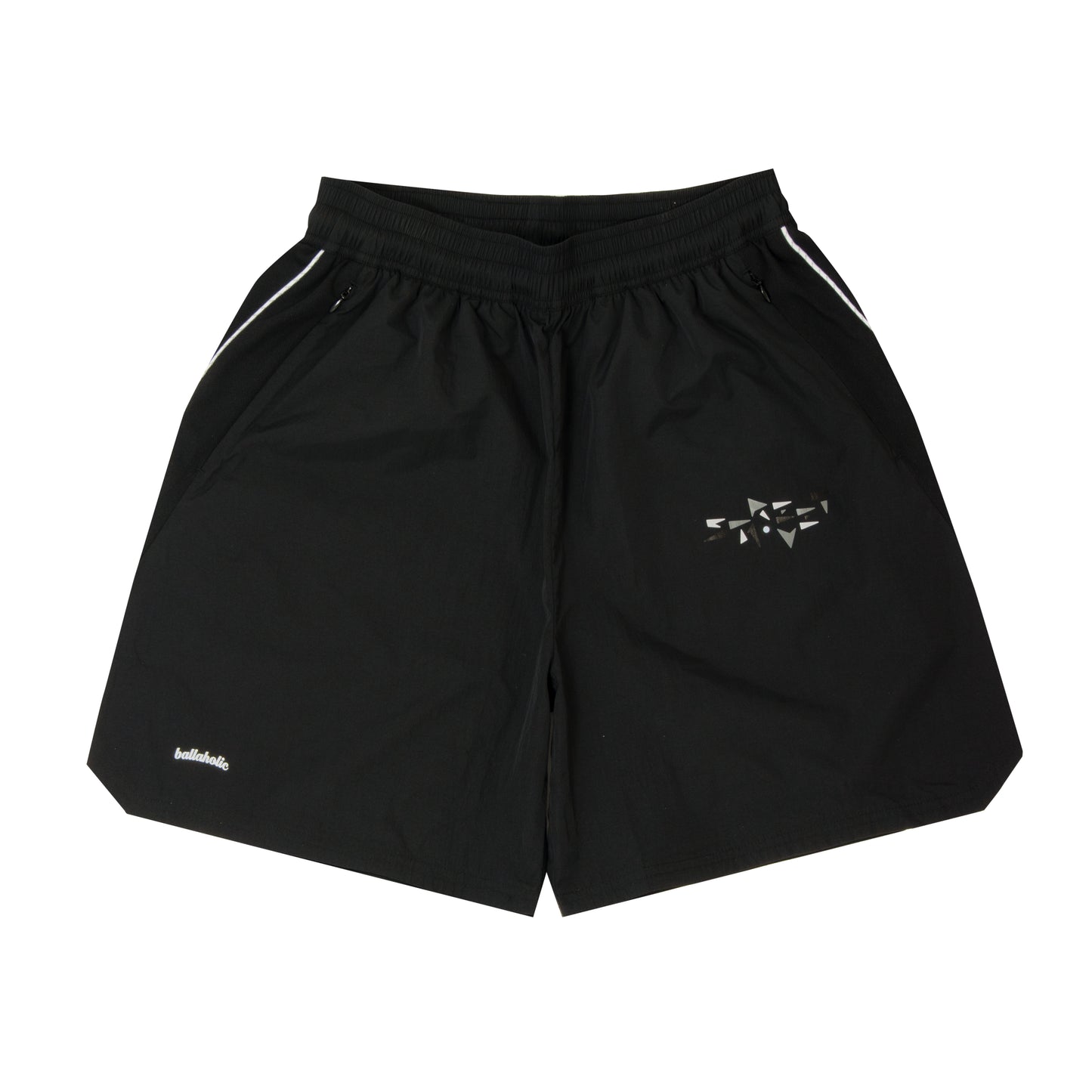 STREETMOVE Nylon Zip Shorts (black)