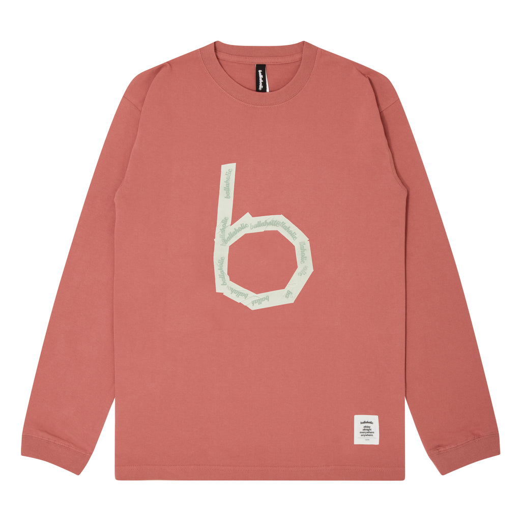 b-Taped Long Tee (rose) – ballaholicオンラインショップ