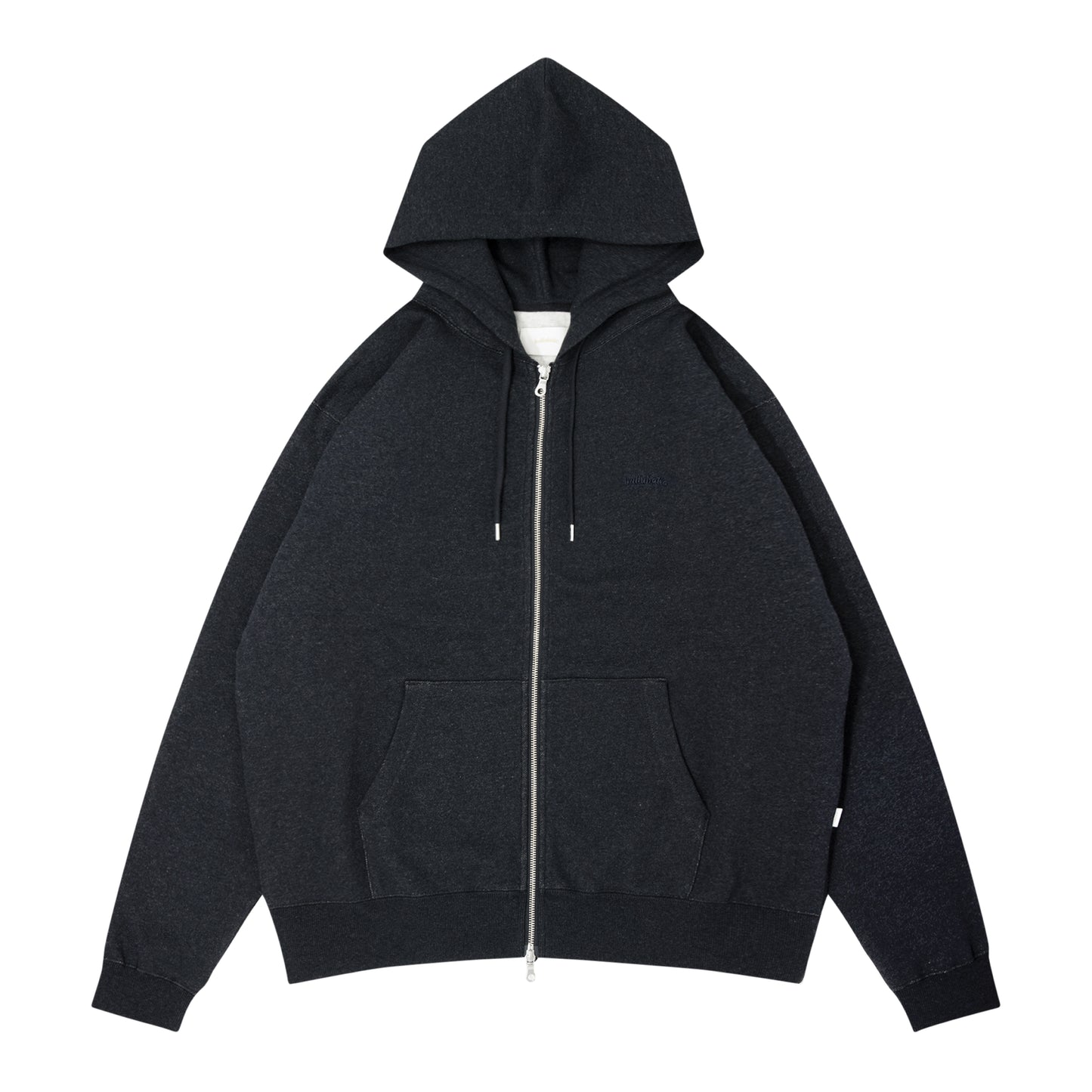 Small Logo Sweat Full Zip Hoodie (dark heather navy)