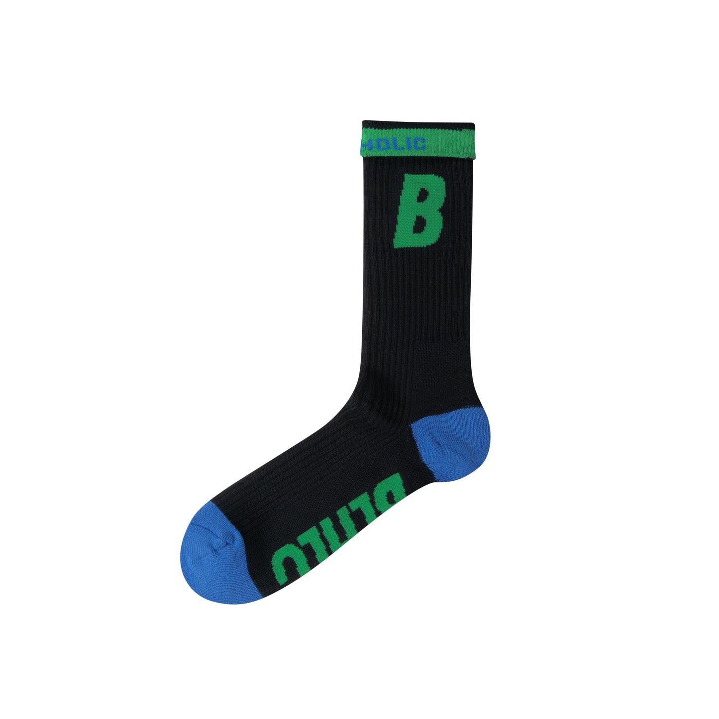 B Socks (black/green/blue)
