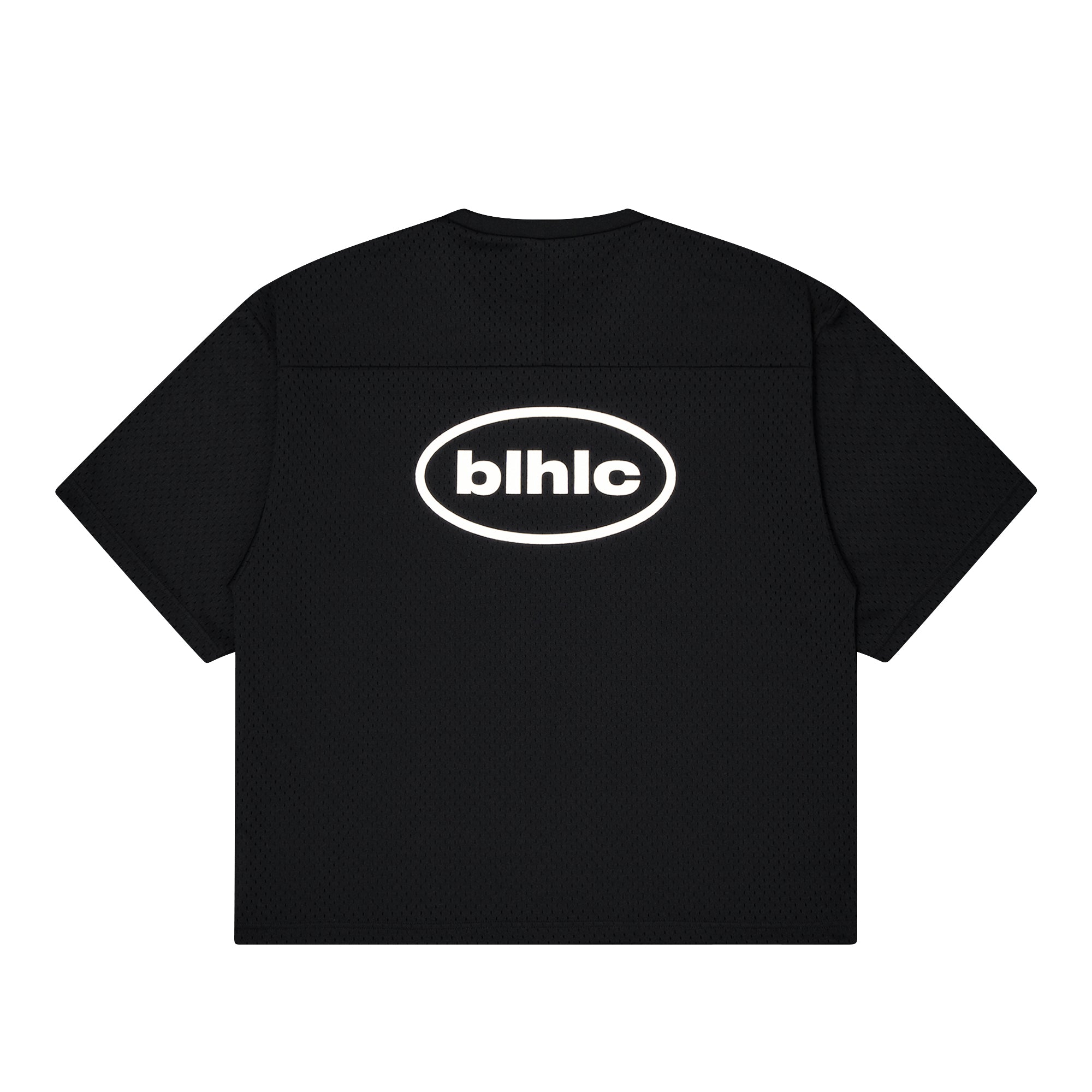 blhlc Oval Logo Mesh Tee (black) – ballaholicオンラインショップ