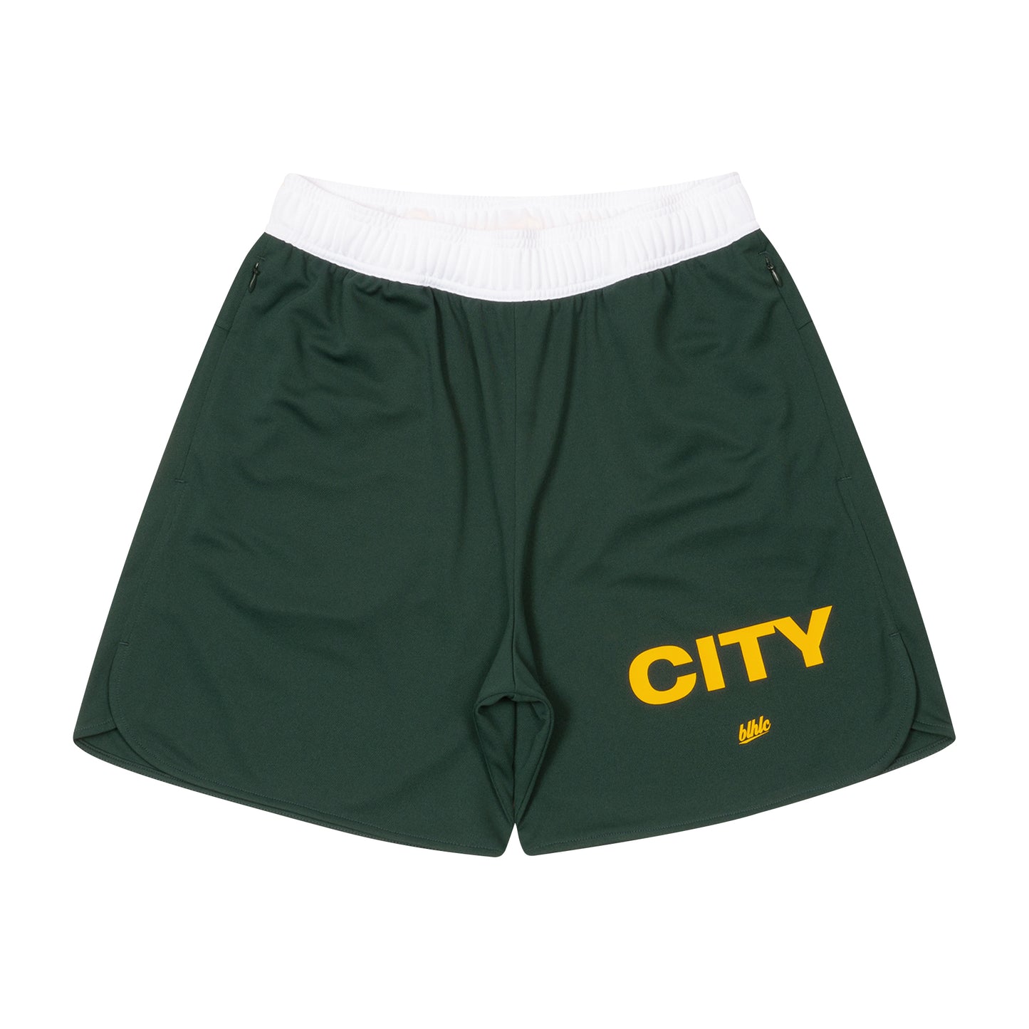 MY CITY Zip Shorts (dark green)