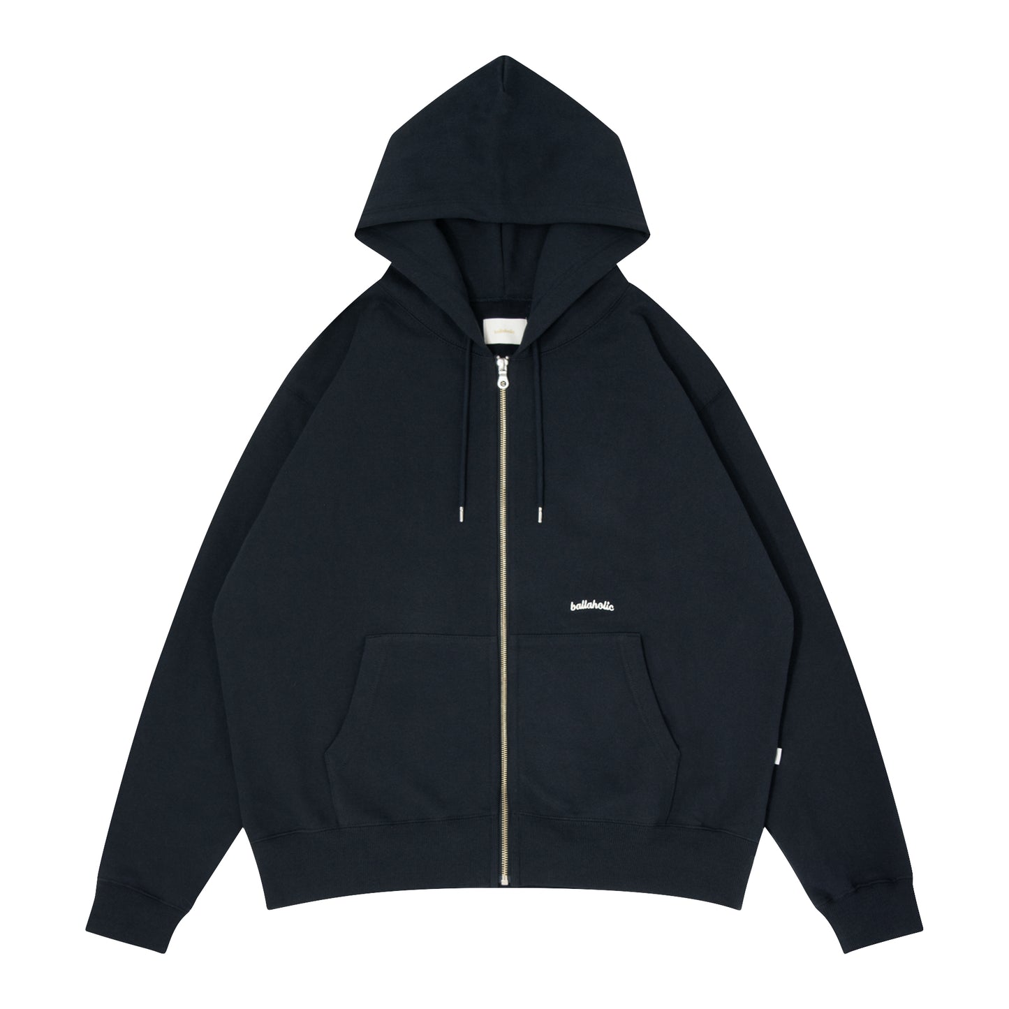 Small Logo Sweat Full Zip Hoodie (navy)