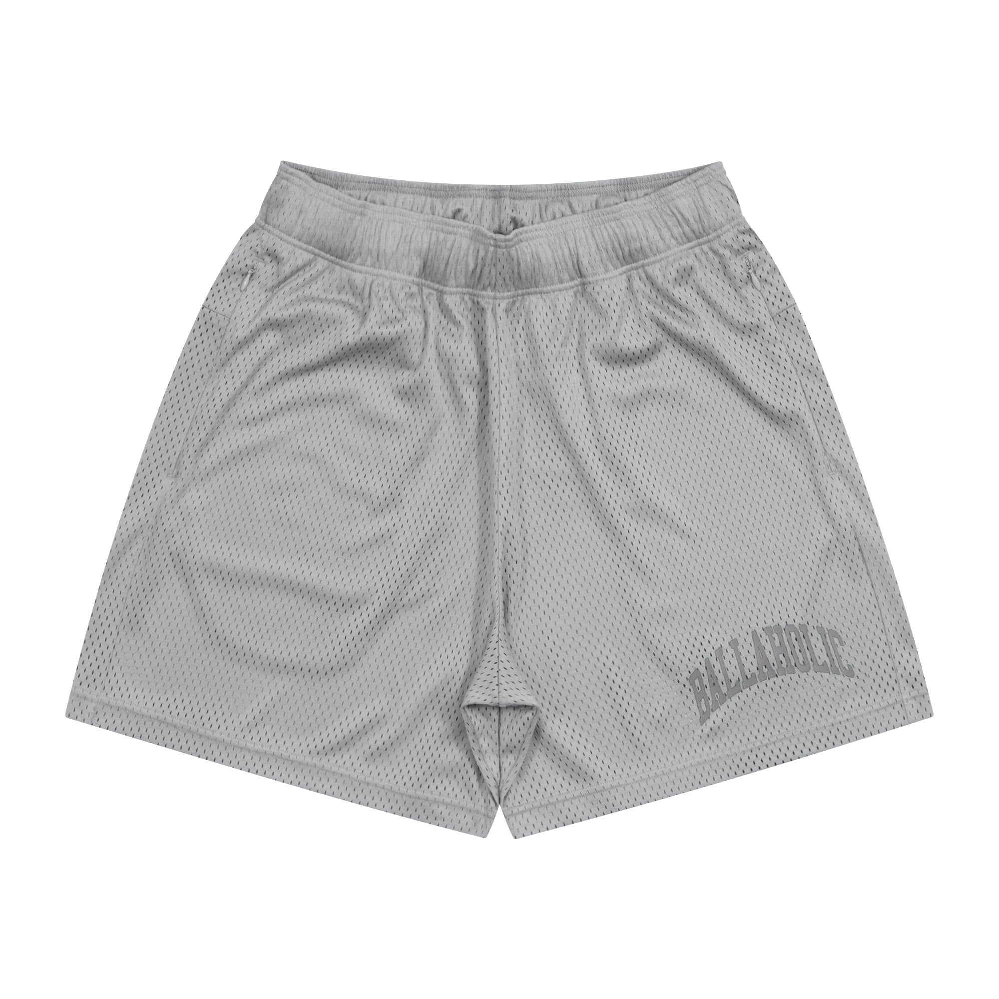 College Logo Mesh Zip Shorts (gray) – ballaholicオンラインショップ