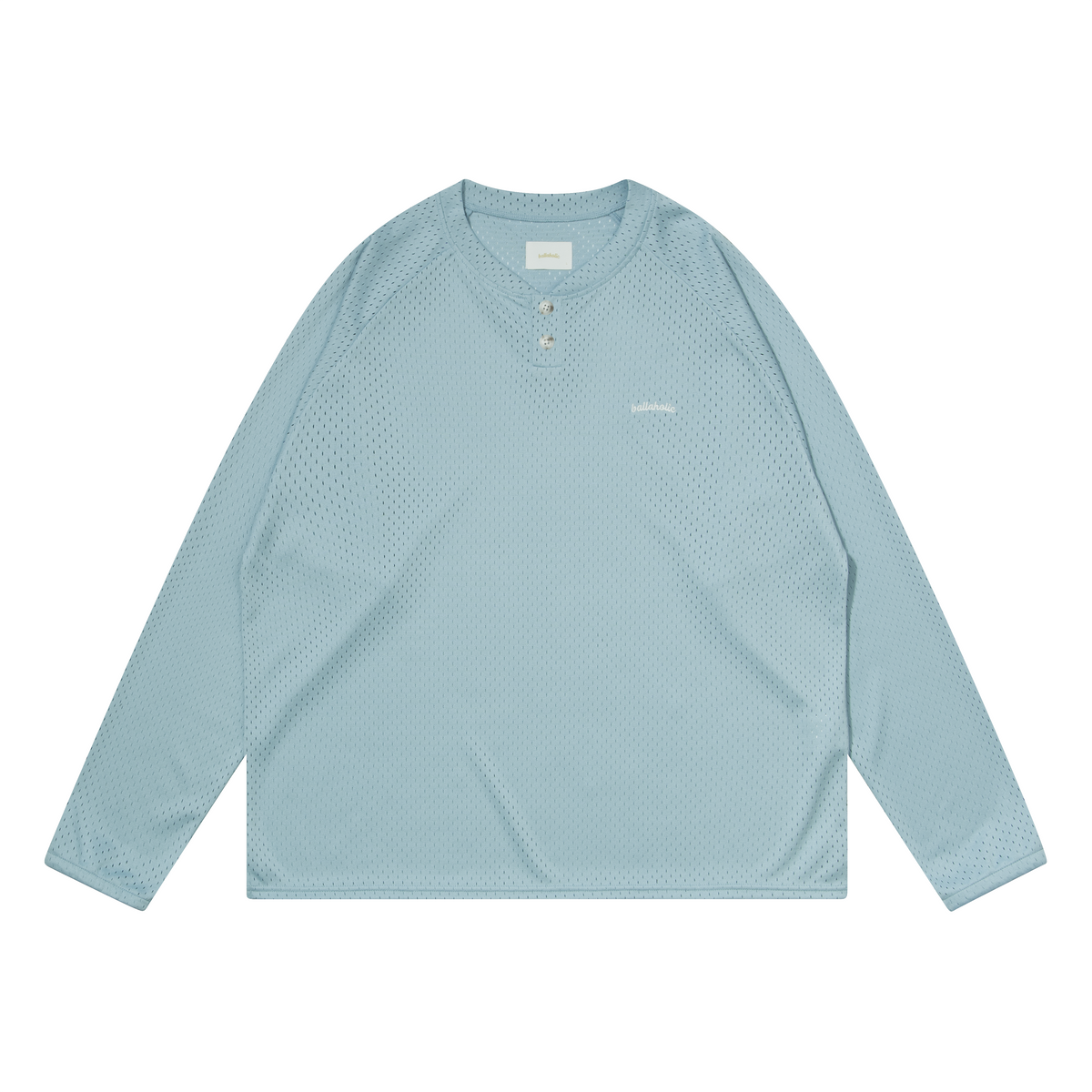 Logo Mesh Long Shirt (light blue)