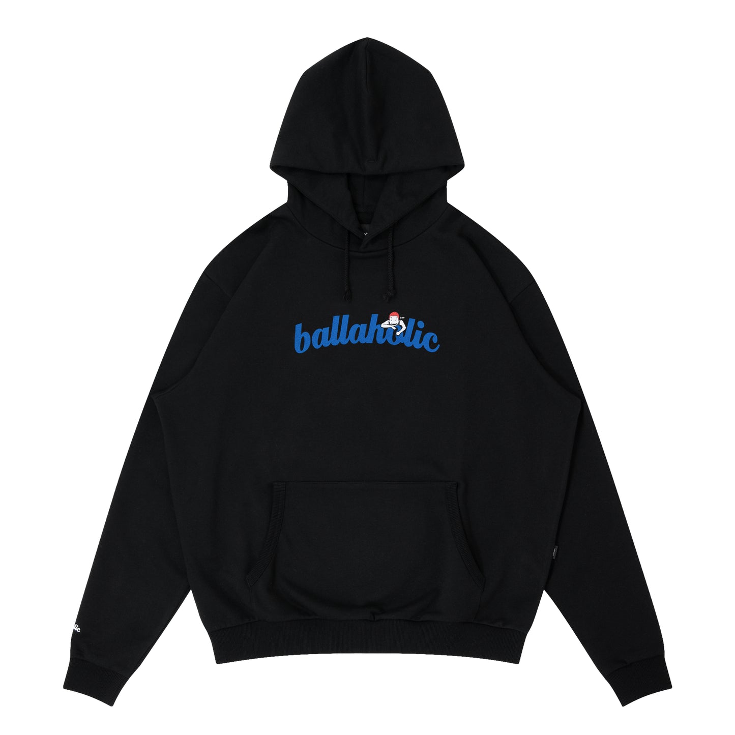 Logo Sweat Hoodie -PICK UP PLAYGROUND- (black/blue)