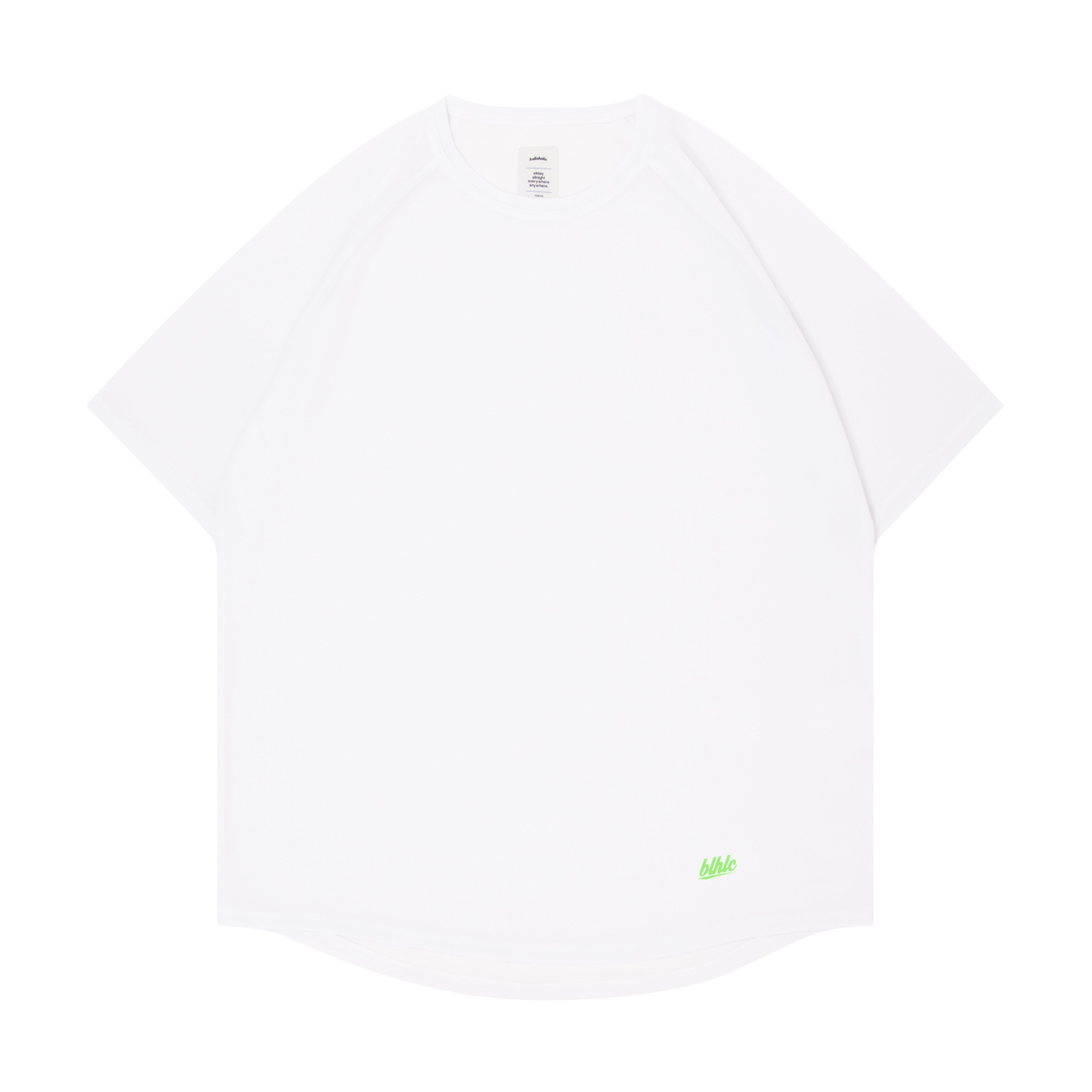 blhlc Back Print Cool Tee (white/fresh green mosaic