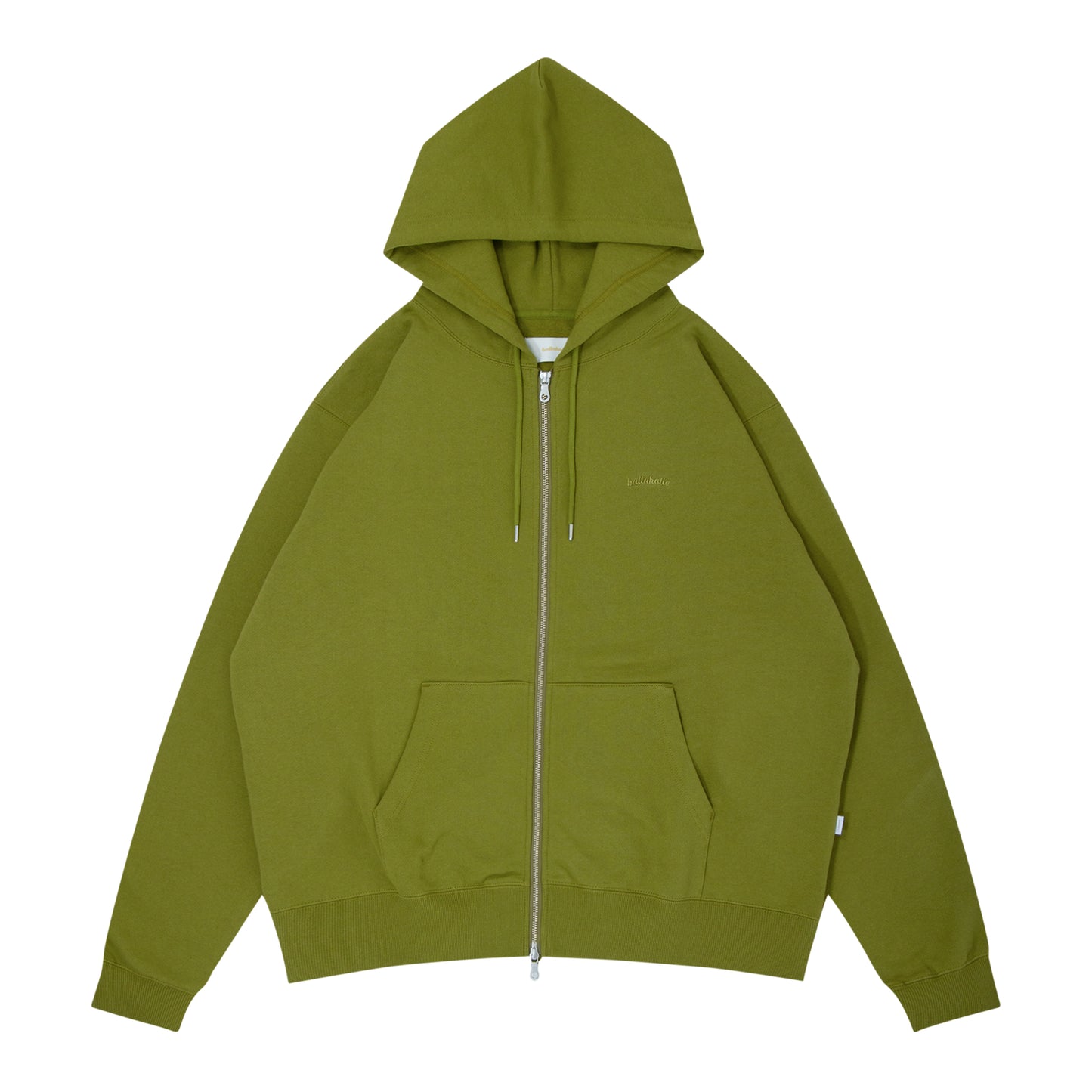 Small Logo Sweat Full Zip Hoodie (moss)