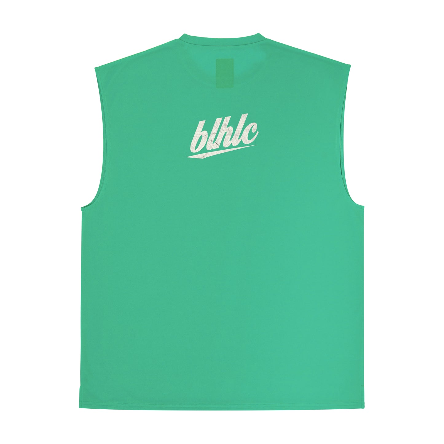 3D-Net blhlc Back Print No Sleeve Tops (sea green/ivory/black)