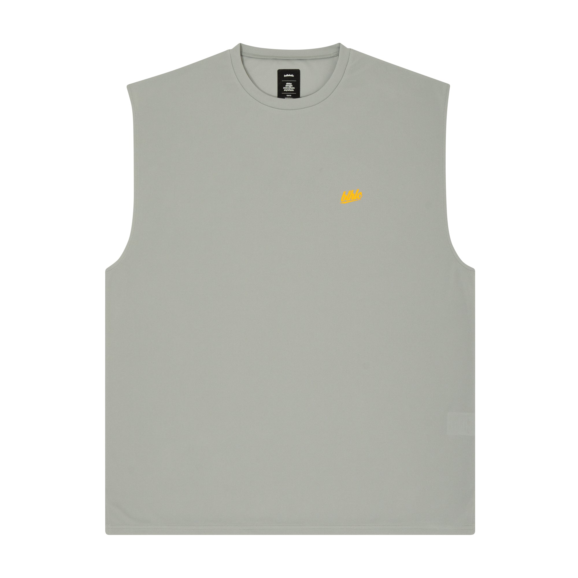 blhlc Back Print No Sleeve Tops (gray/flower pink mosaic