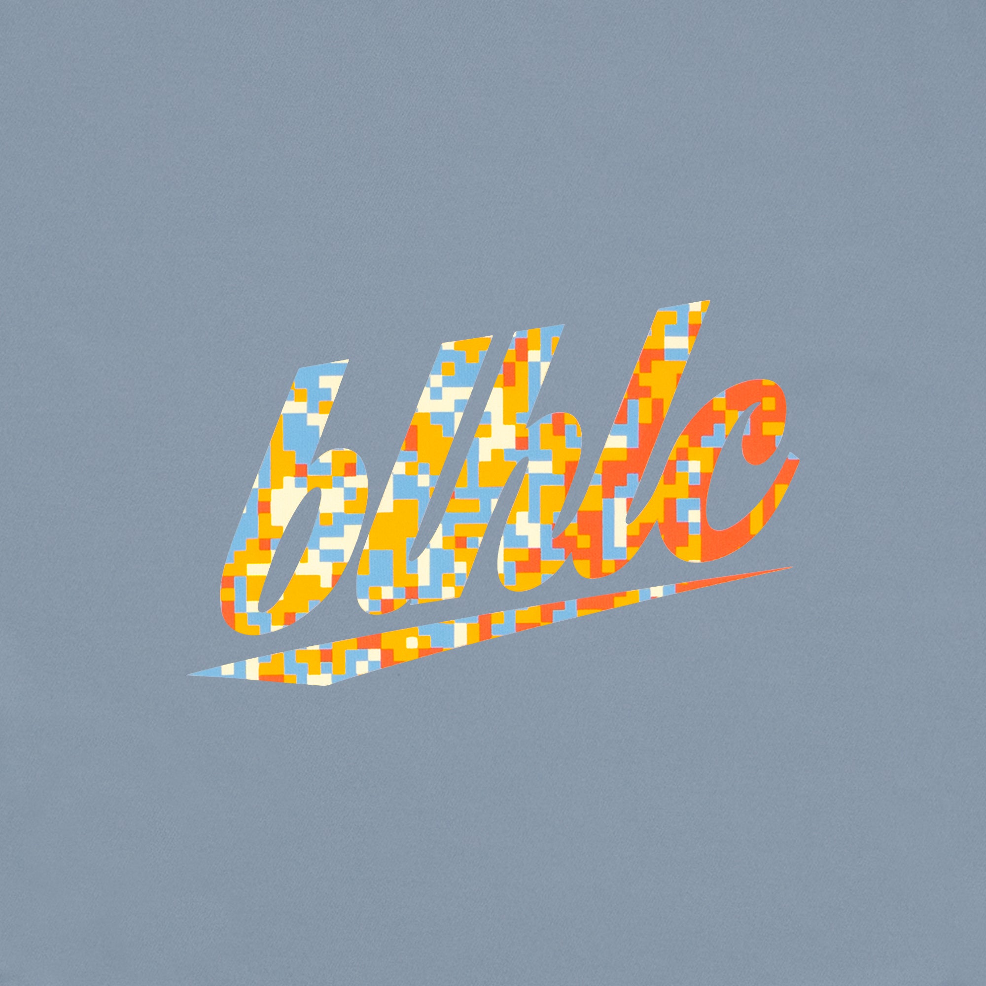 blhlc Back Print No Sleeve Tops (faded denim/sunrise digital