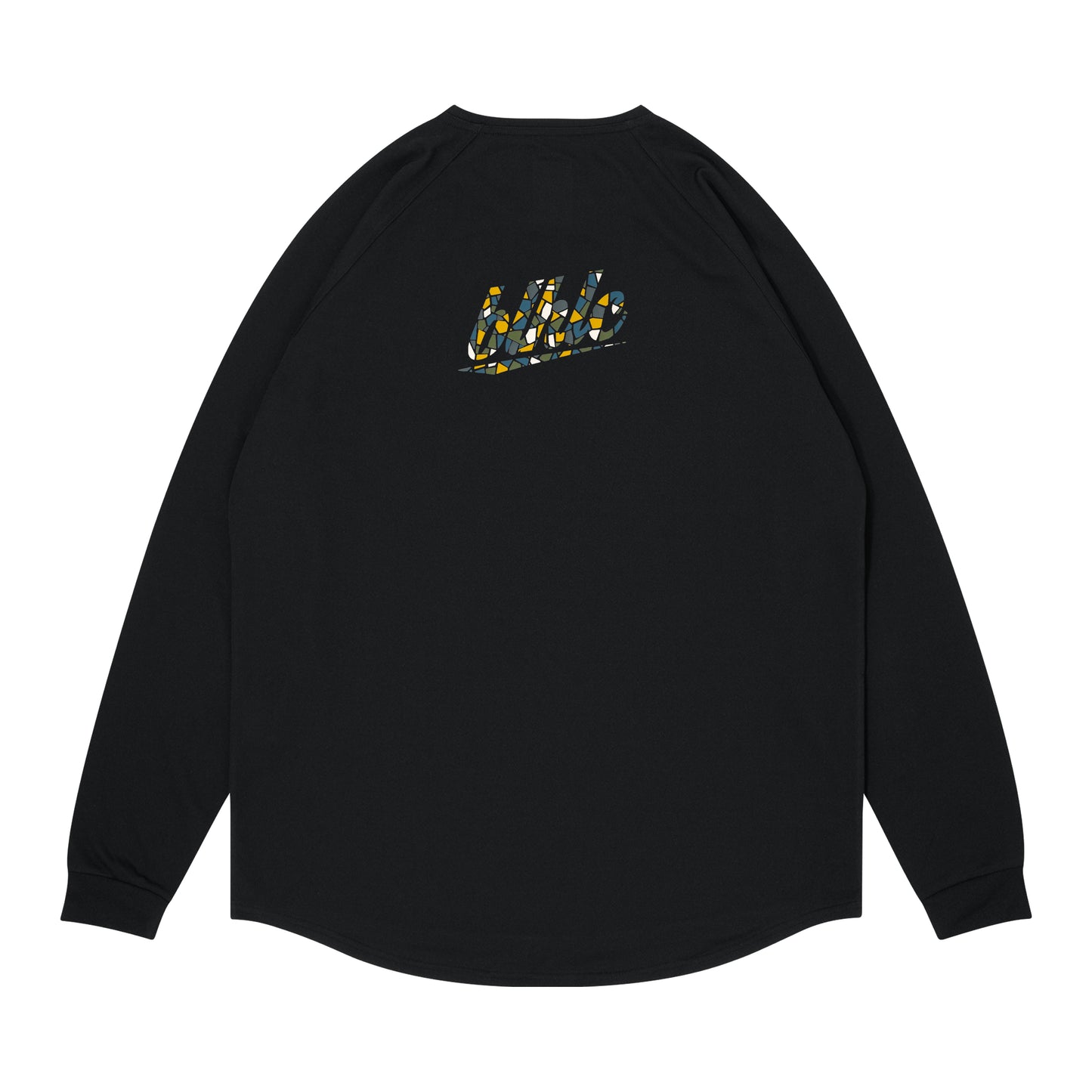blhlc Back Print Cool Long Tee (black/snowy ivory mosaic)