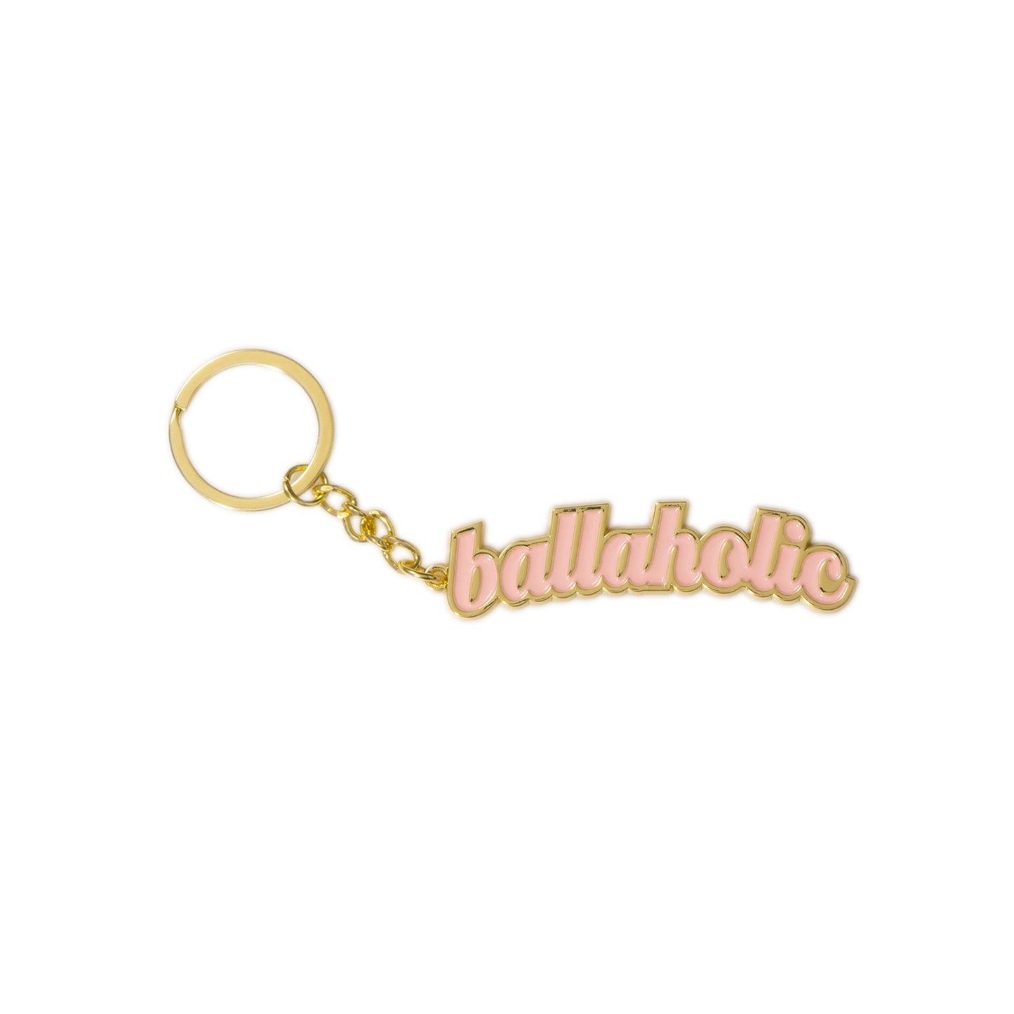Logo Keychain (gold/light pink)