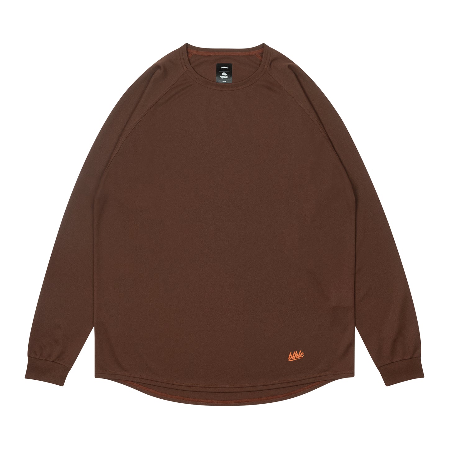 blhlc Back Print Cool Long Tee (brown/dry leaves mosaic)