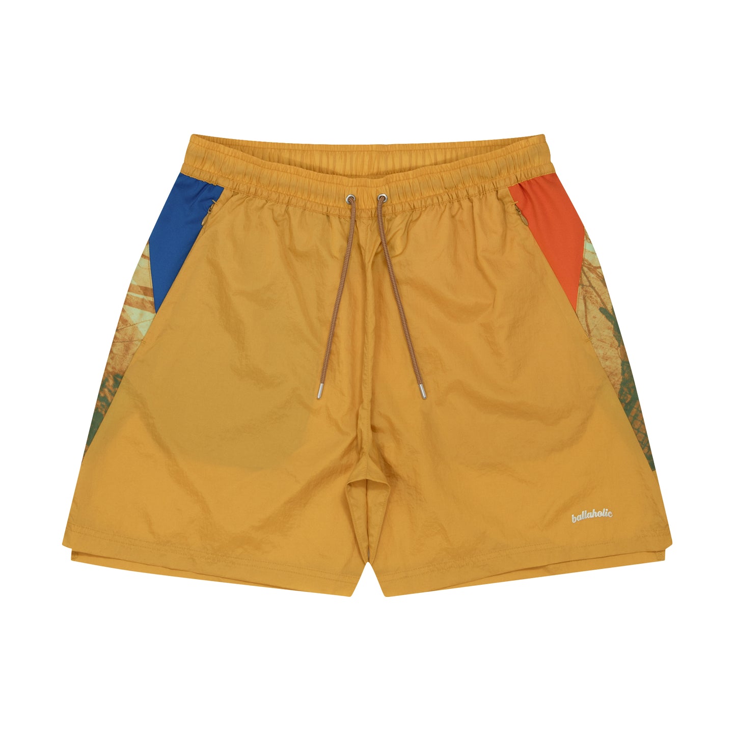 W Face Zip Shorts (soul yellow)