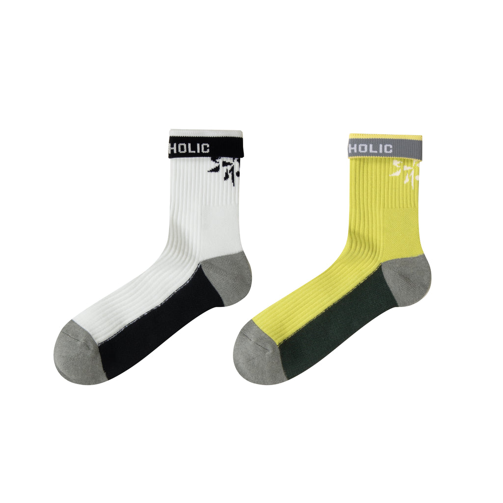 STREETMOVE 2-Pack Socks (white, lime green) – ballaholicオンライン