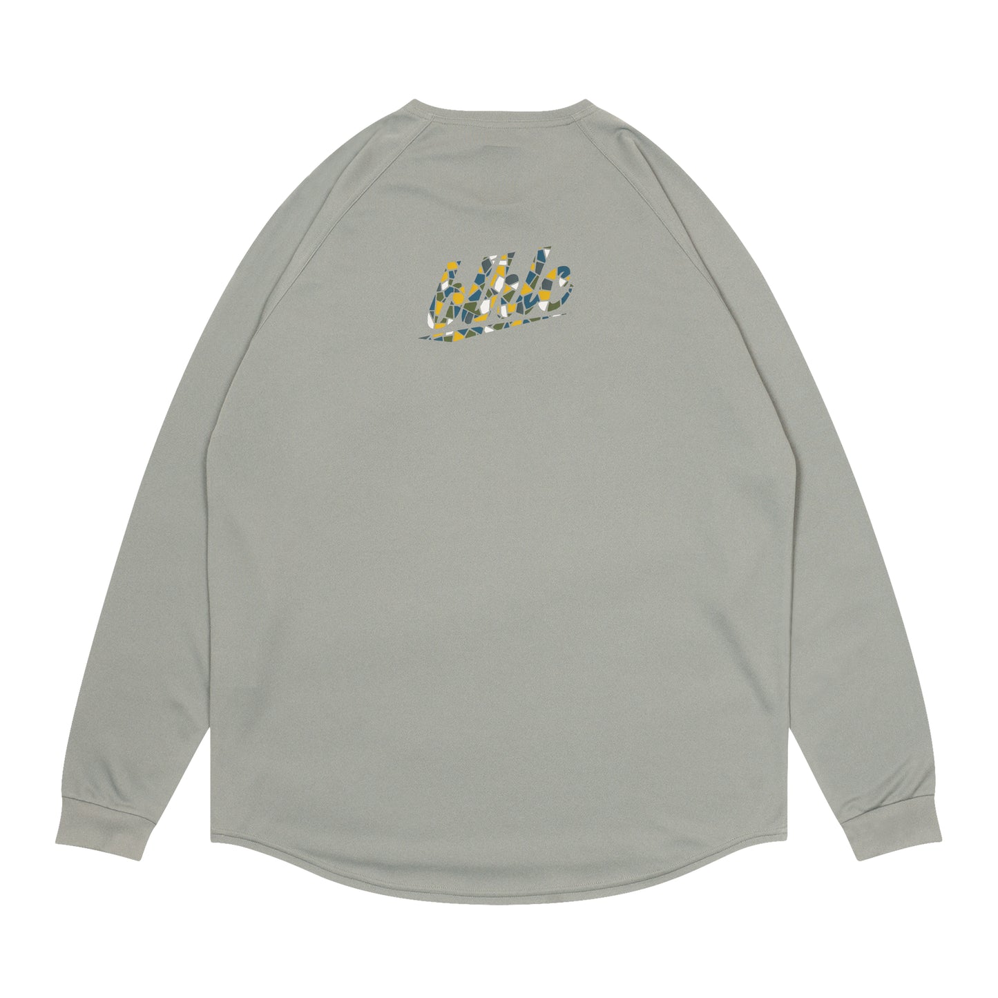 blhlc Back Print Cool Long Tee (gray/snowy ivory mosaic)