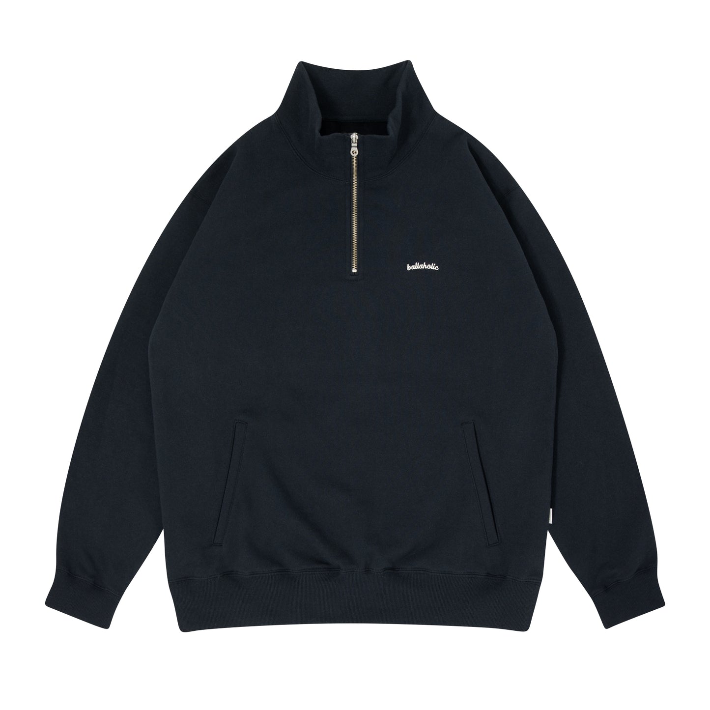 Small Logo Half Zip Sweatshirt (navy)