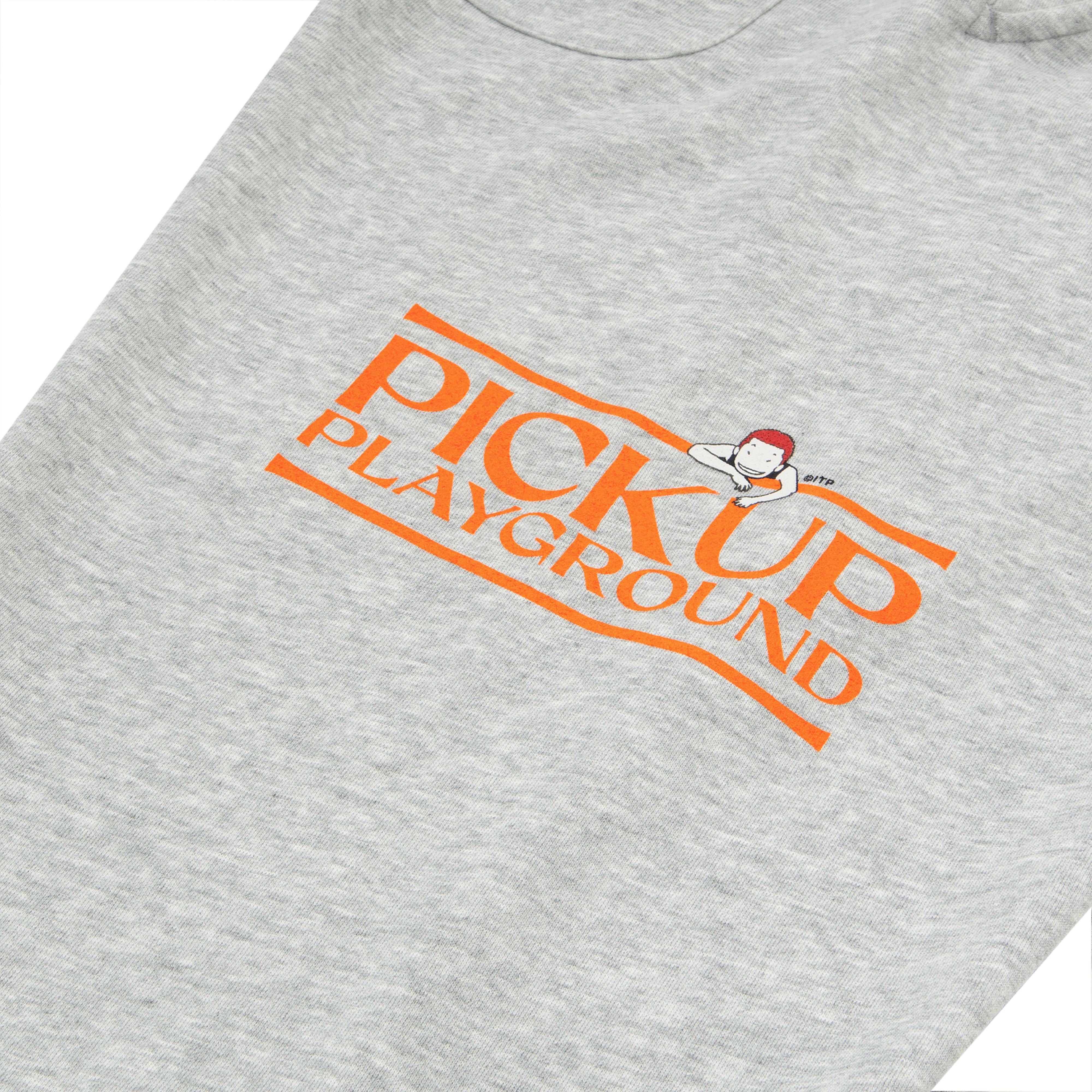 Logo Sweat Pants -PICK UP PLAYGROUND- (gray/orange) – ballaholic