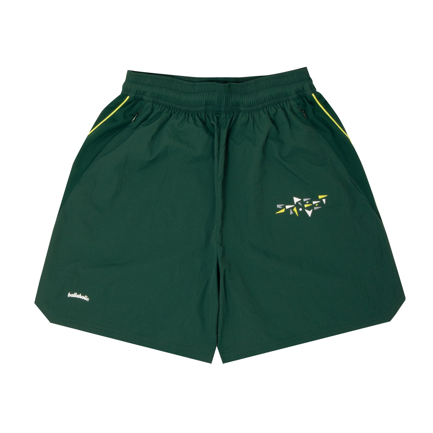 STREETMOVE Nylon Zip Shorts (dark green)