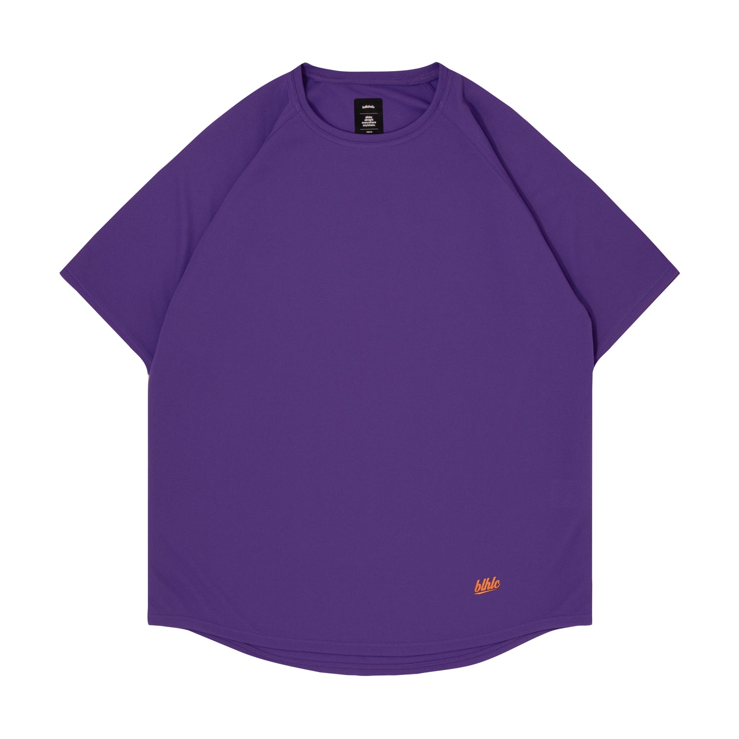 blhlc Back Print Cool Tee (purple/dry leaves mosaic)