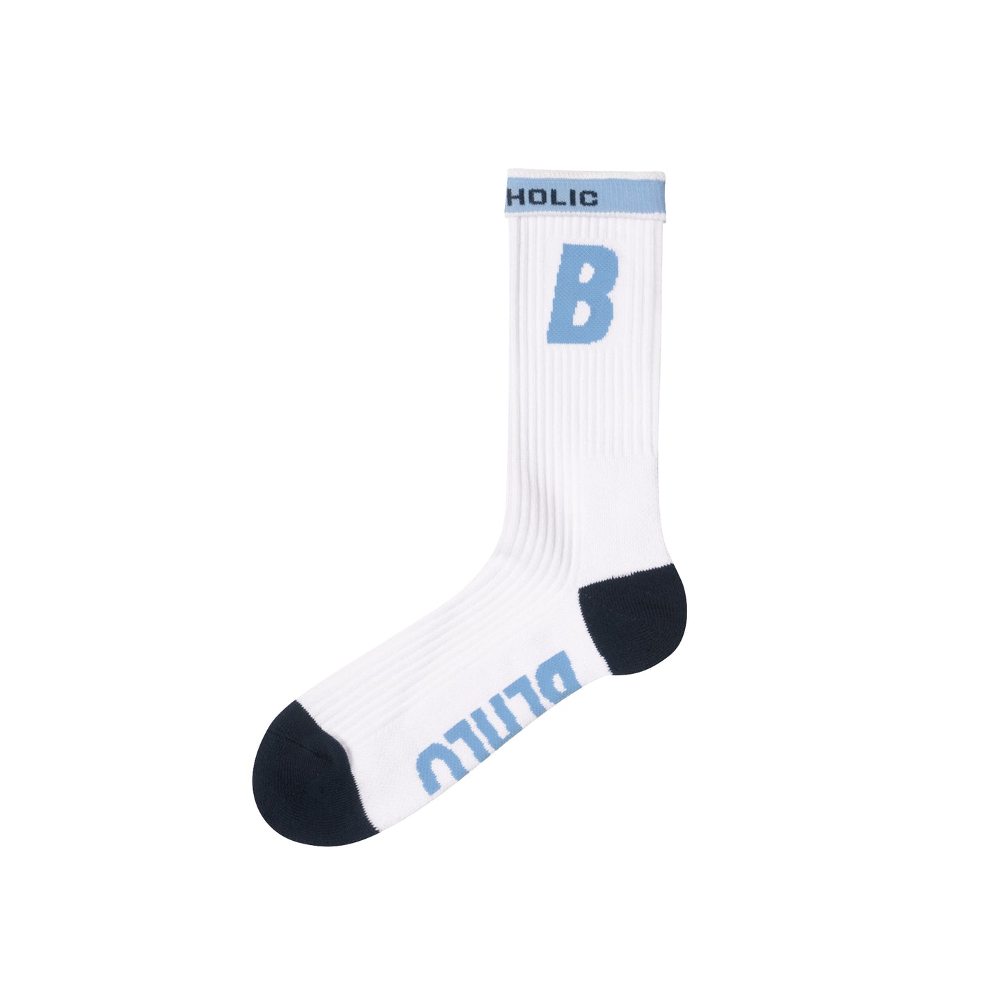 B Socks (white/light blue/navy)