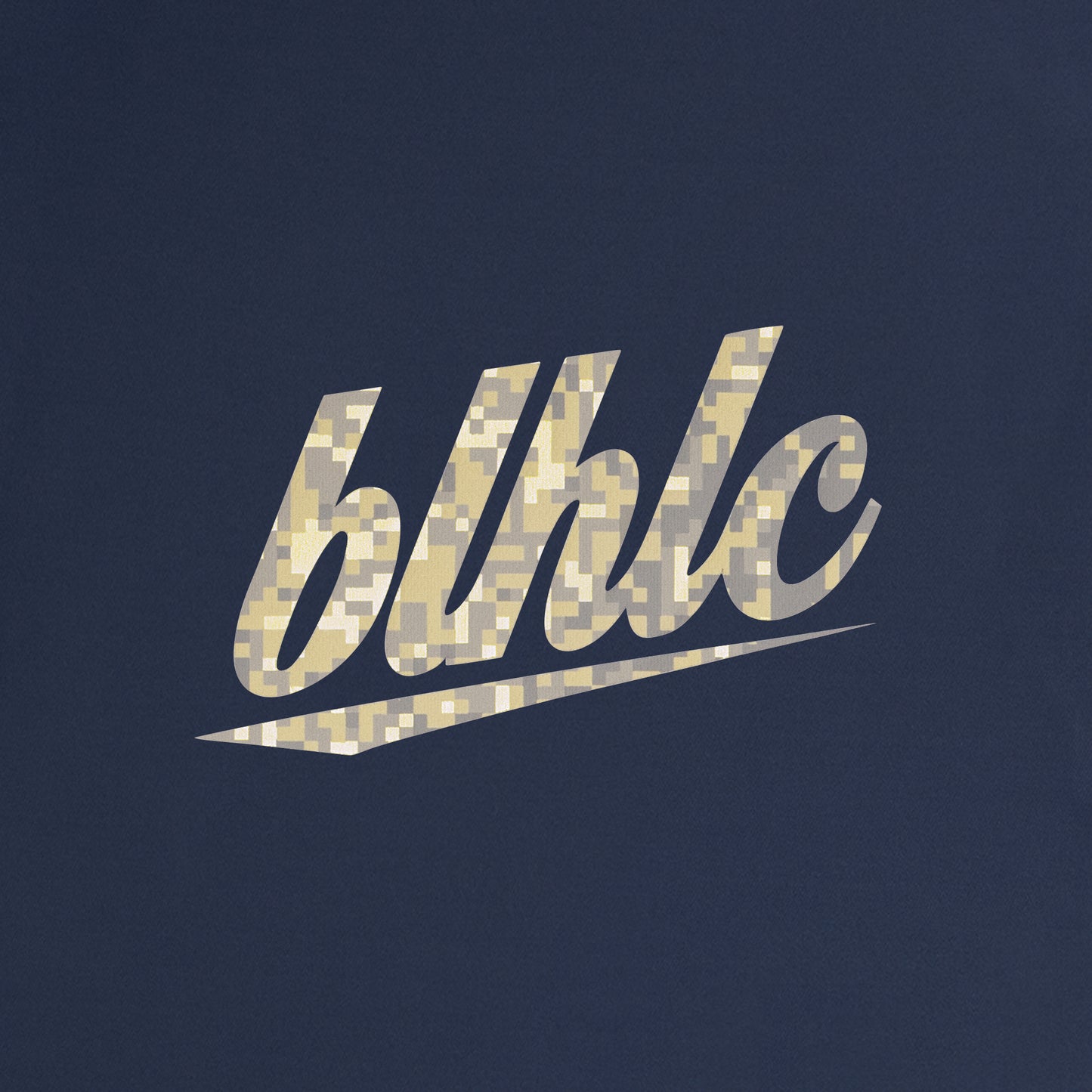 blhlc Back Print Cool Long Tee (navy/sand digital camo)