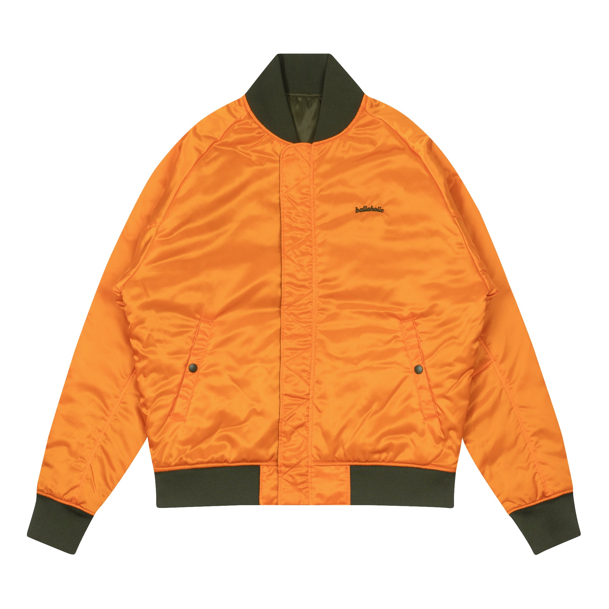 Reversible MA-1 Jacket (olive/orange) – ballaholicオンラインショップ