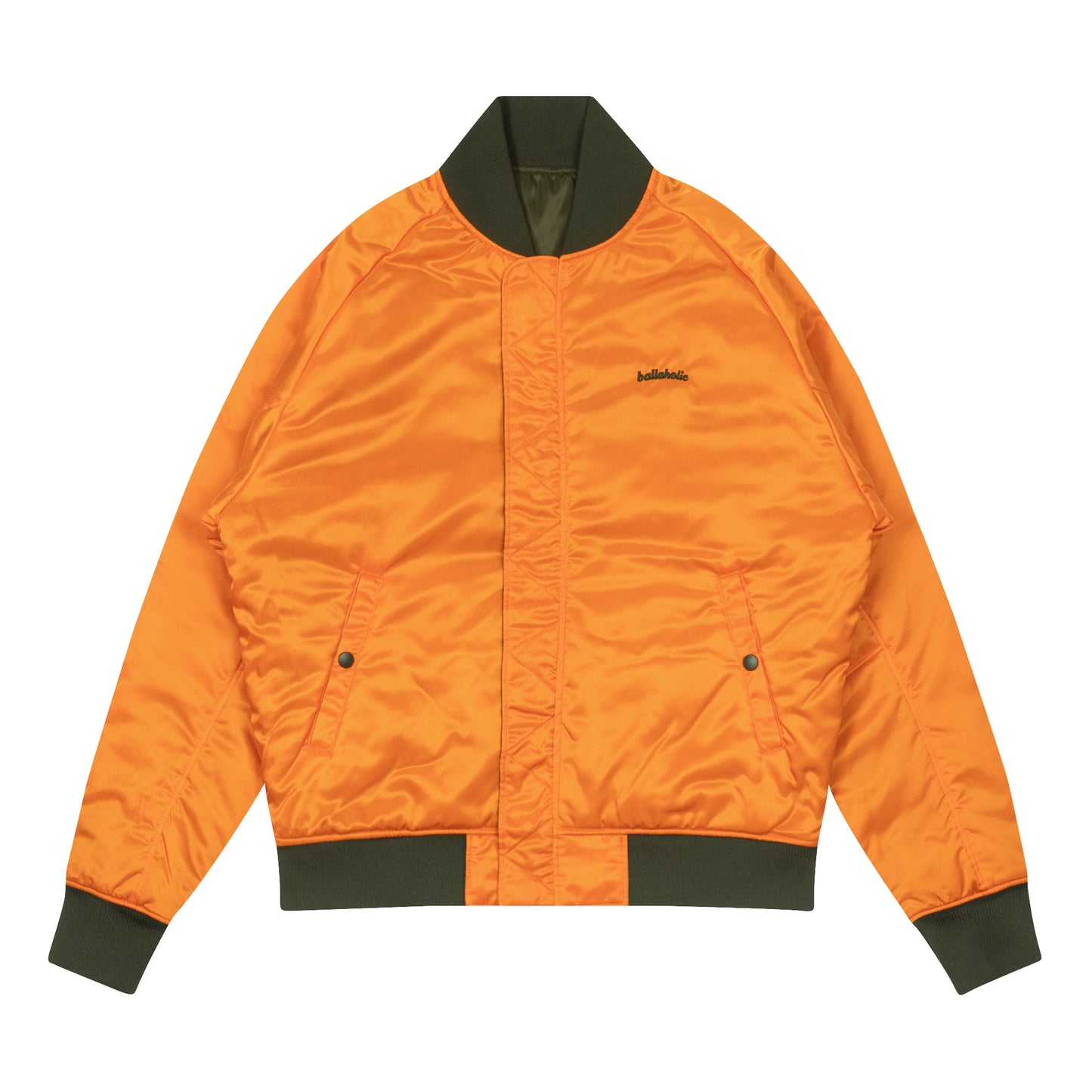 Reversible MA-1 Jacket (olive/orange)