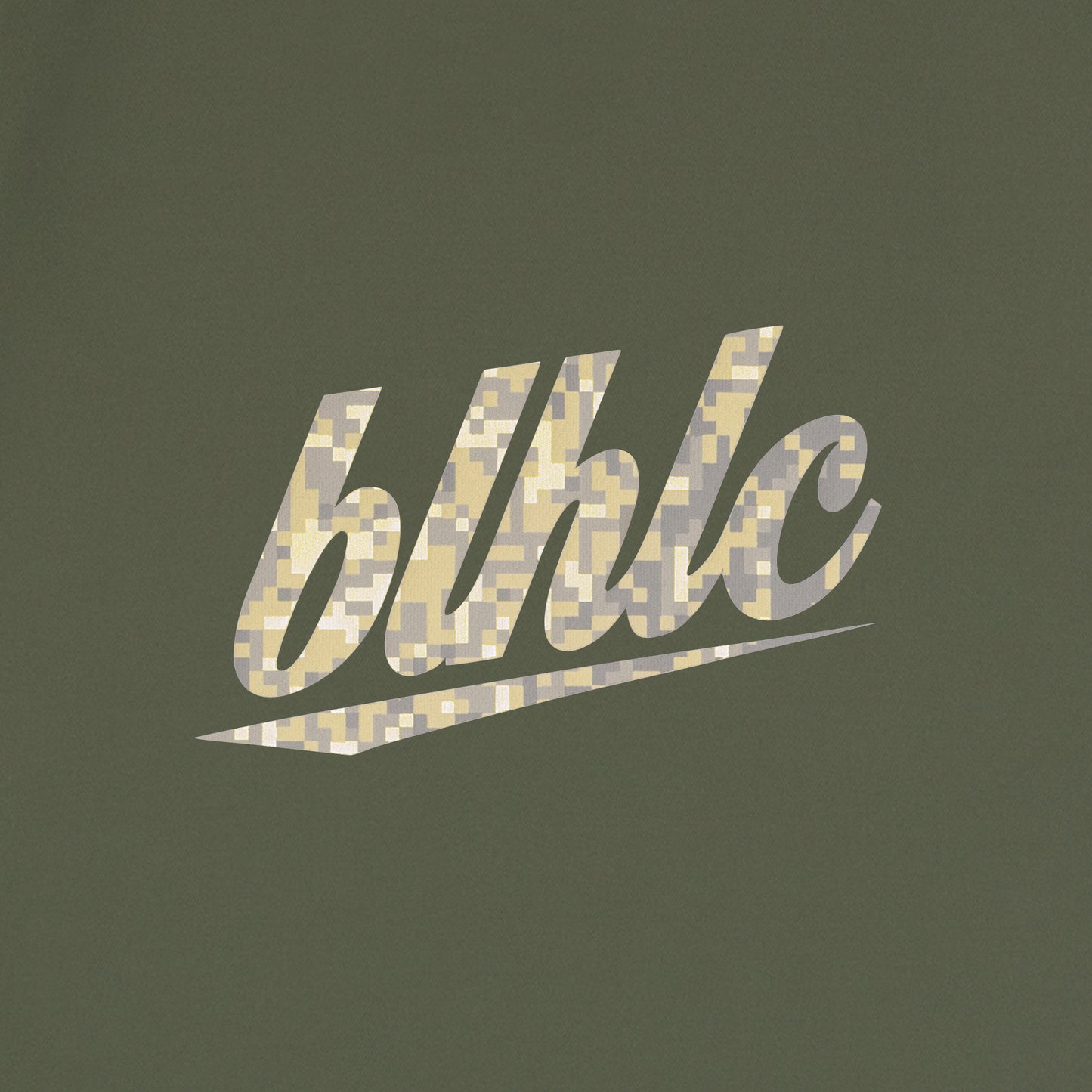 blhlc Back Print Cool Tee (olive/sand digital camo)