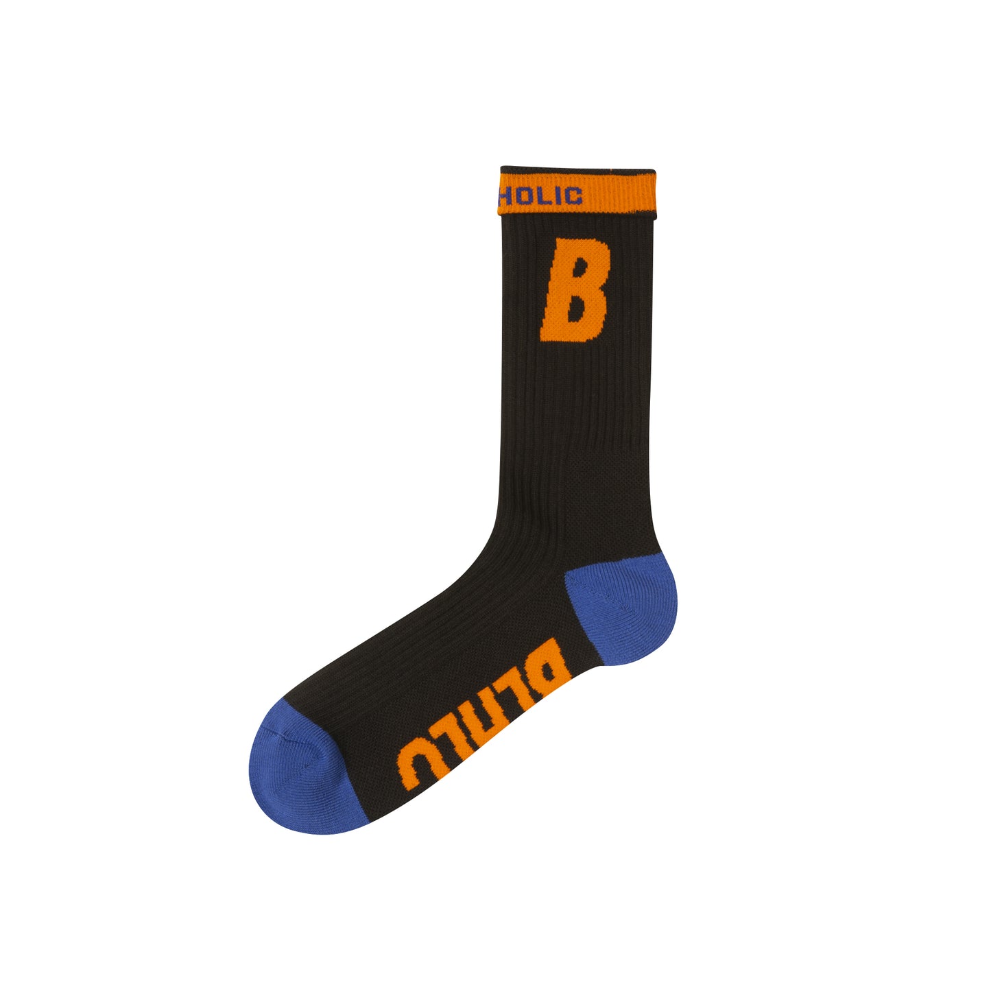B Socks (black/orange/blue)