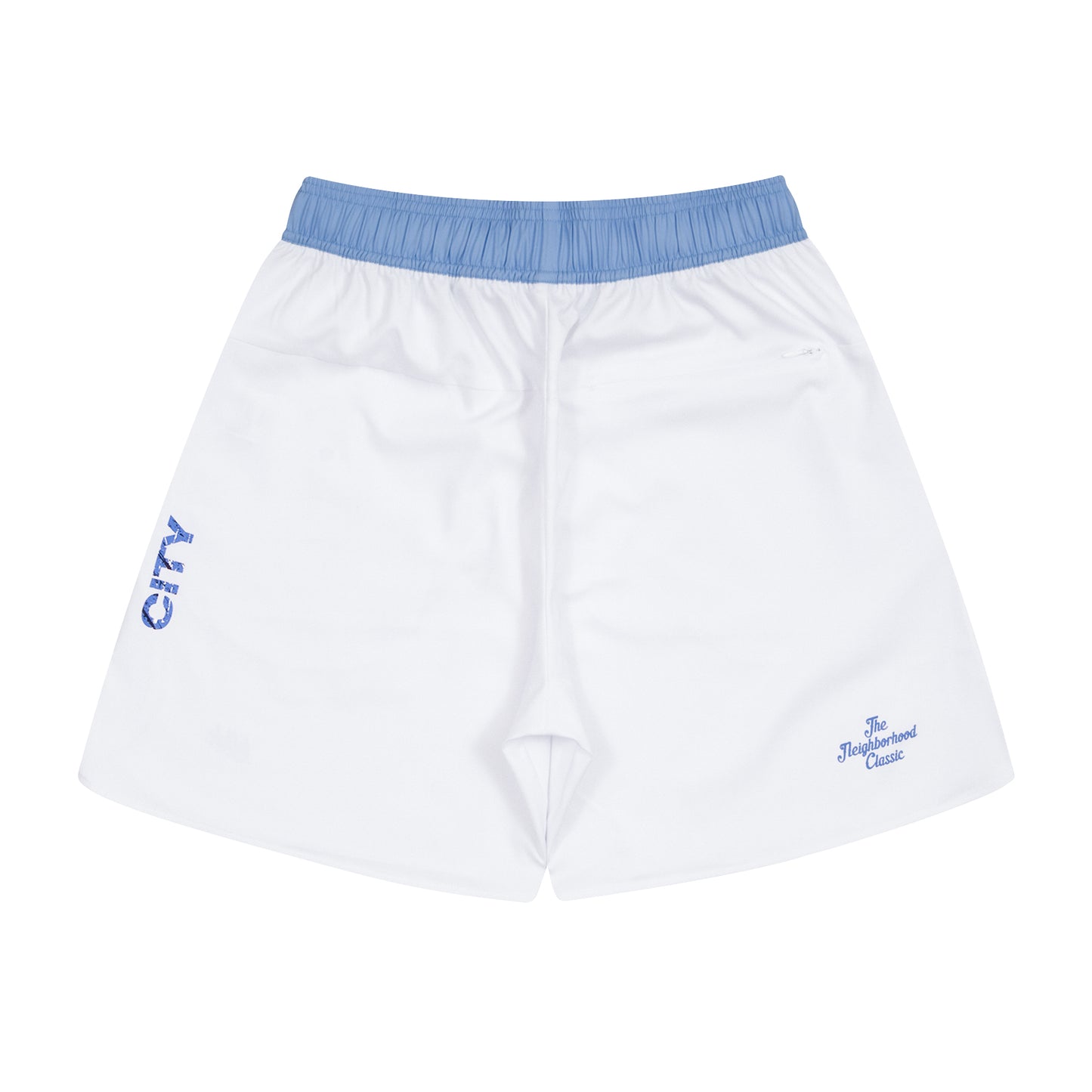 The Neighborhood Classic Zip Shorts (white)