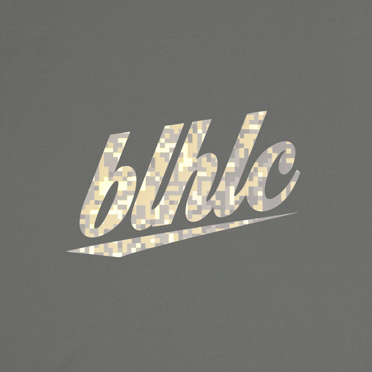 blhlc Back Print Cool Tee (charcoal gray/sand digital camo)