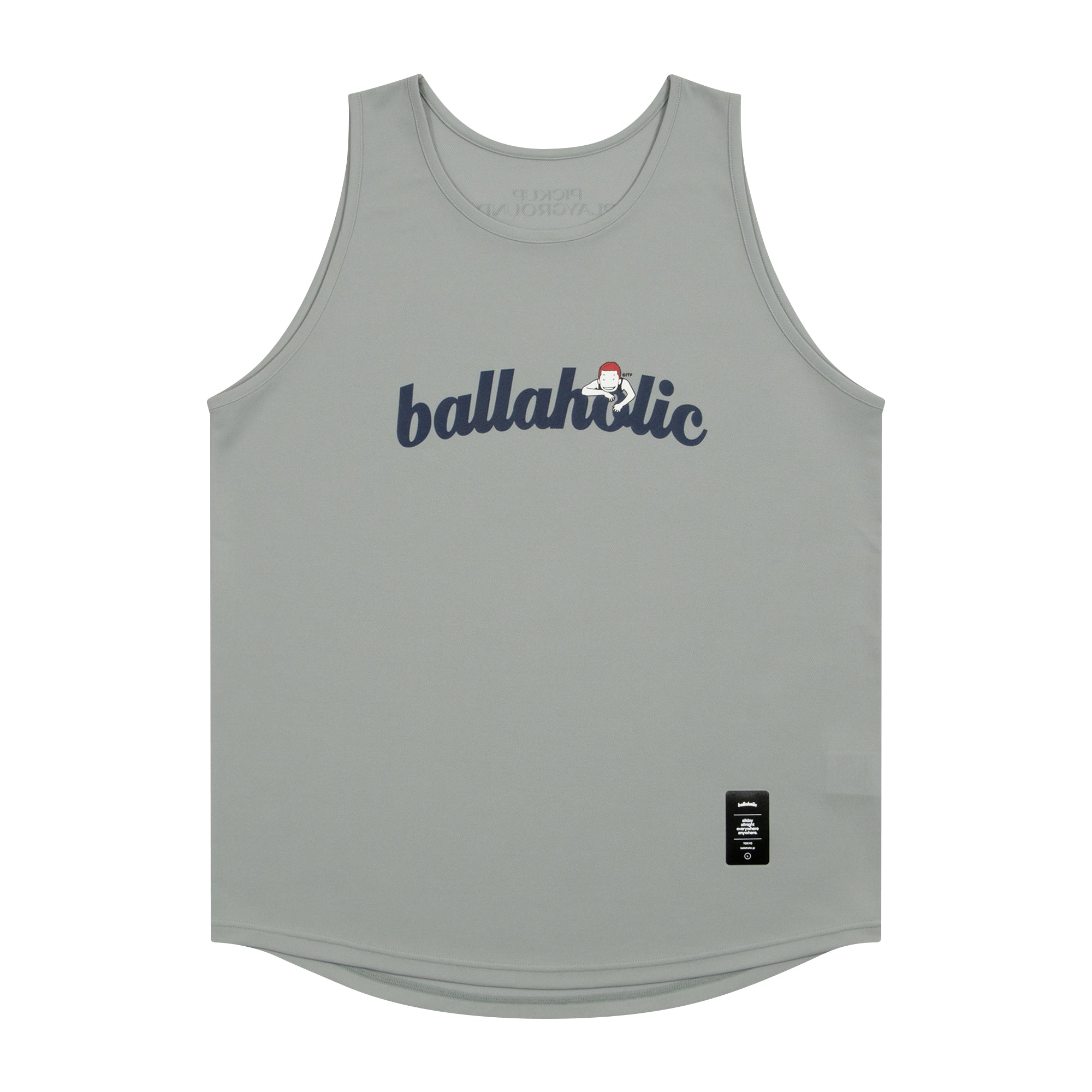 Logo Tank Top -PICK UP PLAYGROUND- (gray) – ballaholicオンラインショップ