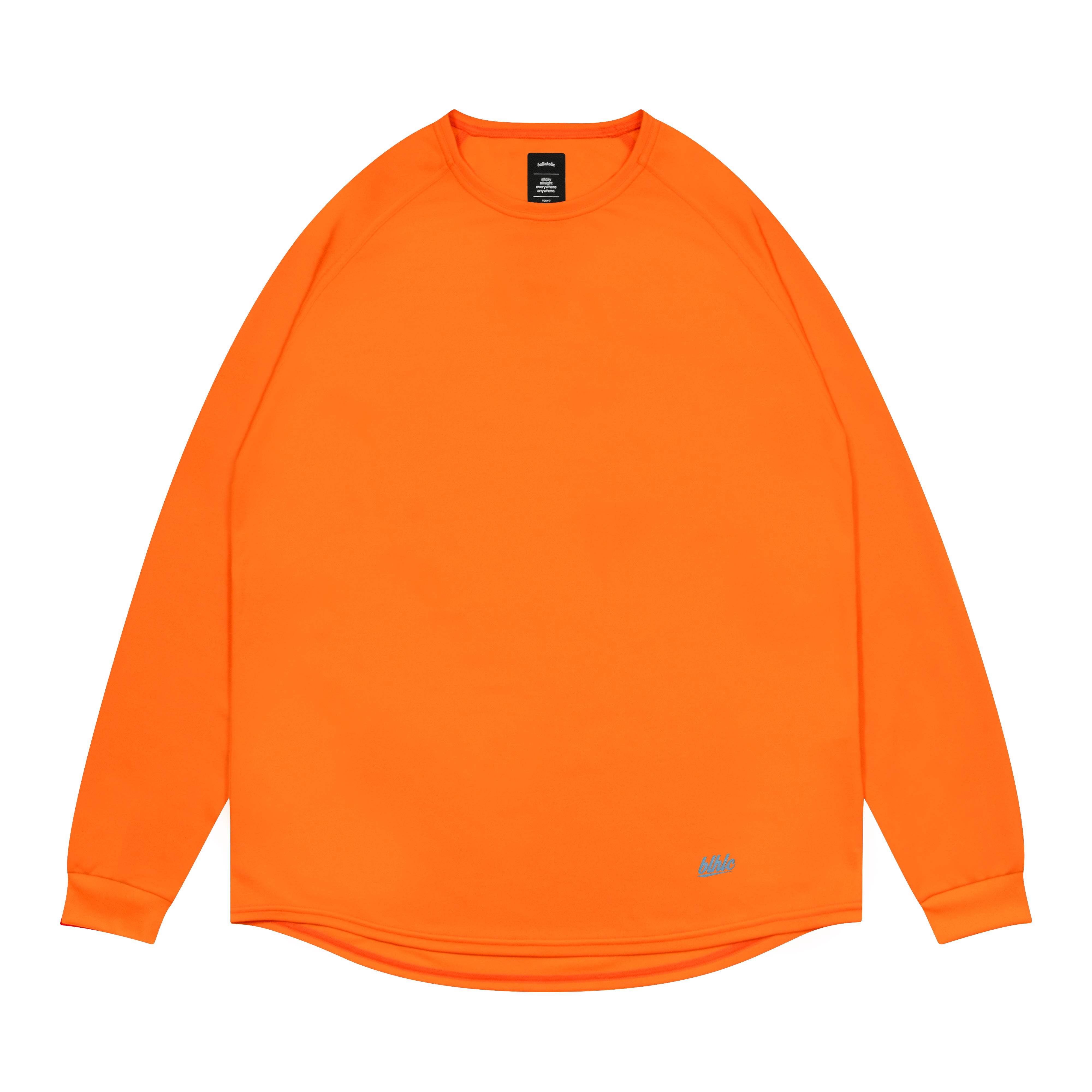 3D-Net blhlc Back Print Cool Long Tee (orange/mosaic blue/white