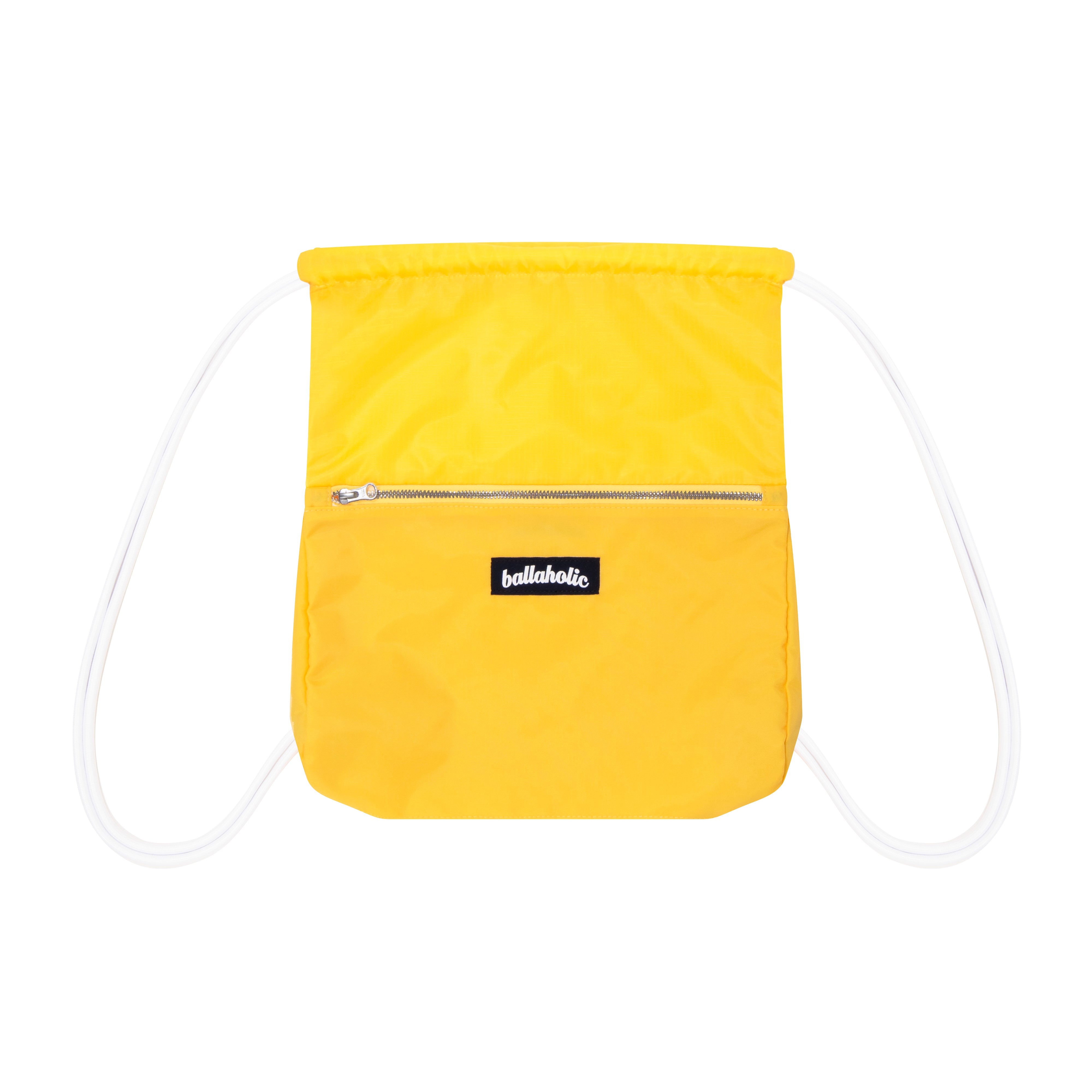 Logo Zip Pocket Gymsack (yellow) – ballaholicオンラインショップ