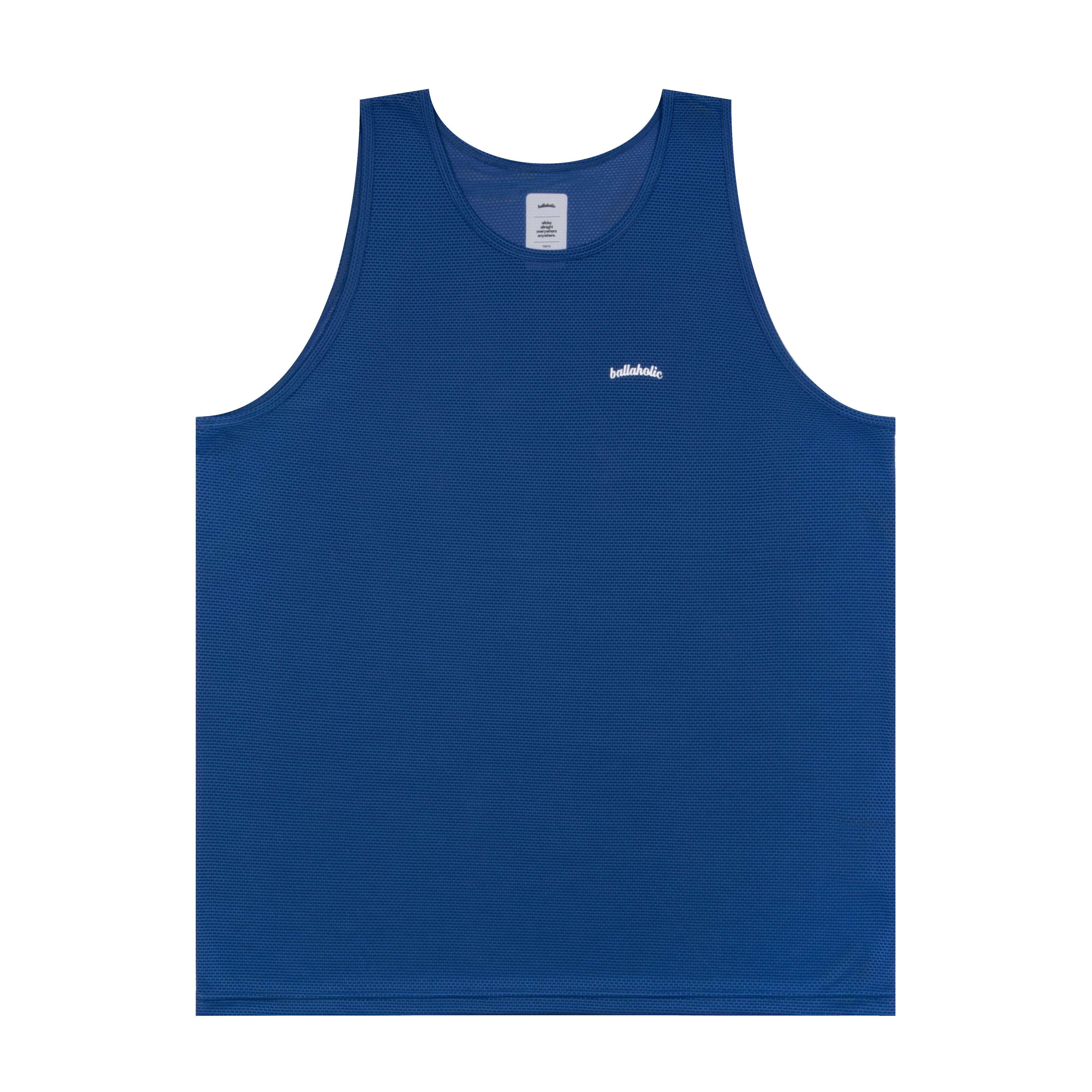 ballaholic TOKYO tank top サイズXL Knit Mesh Logo Tank Top (blue) – ballaholicオンラインショップ
