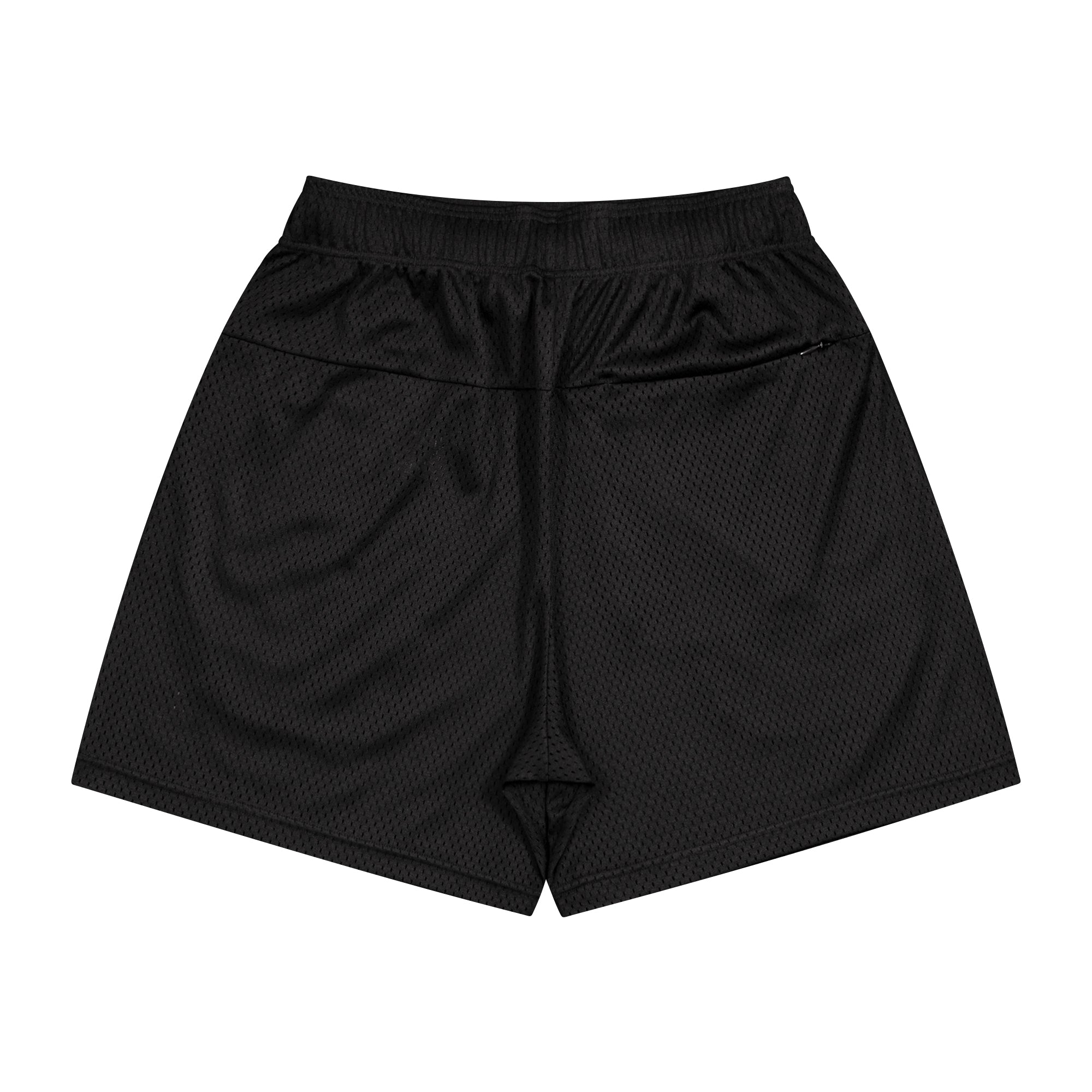 College Logo Mesh Zip Shorts (black/off white) – ballaholicオンラインショップ